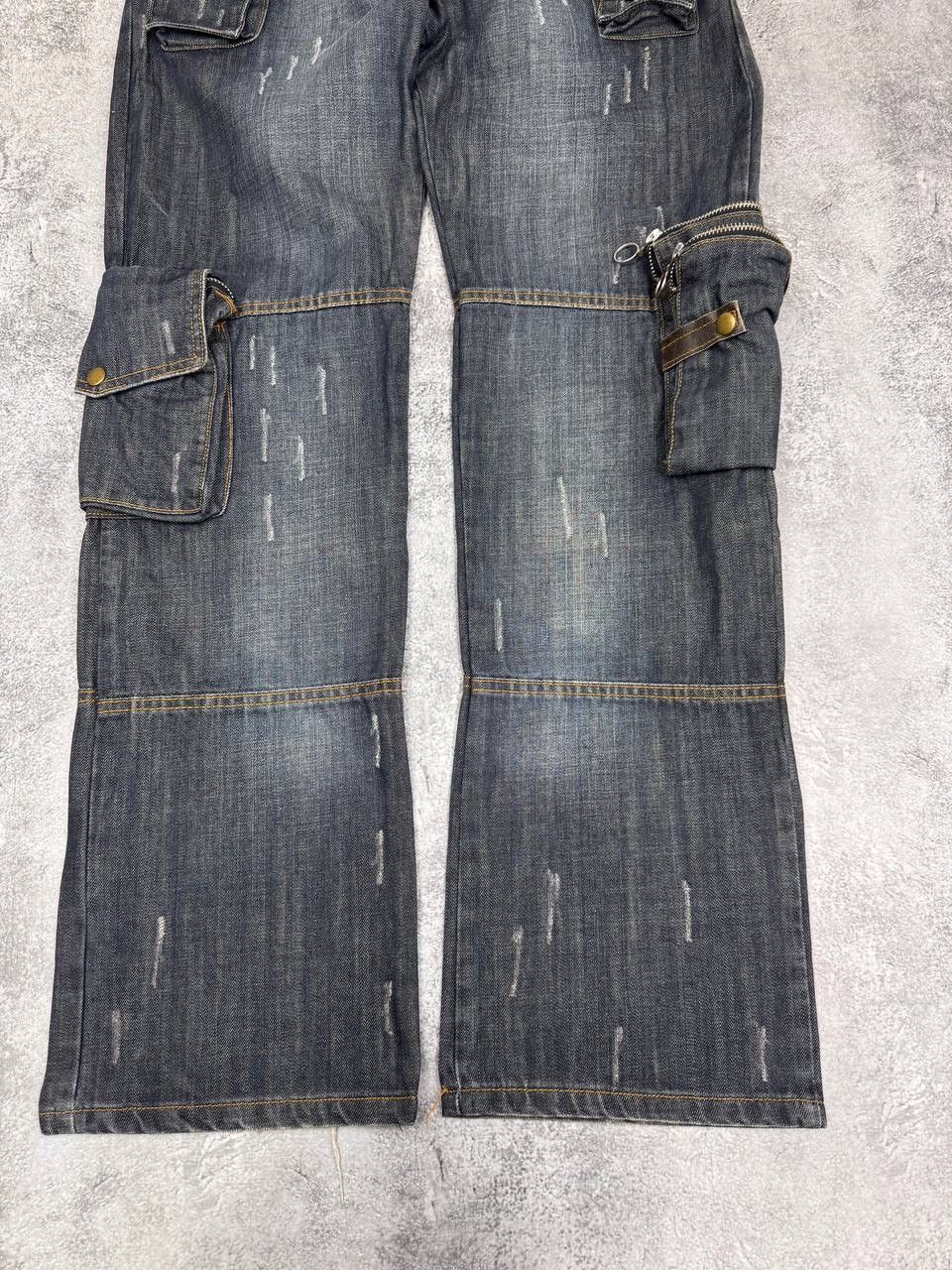 Other Kickdown Avant Garde Multipocket Pocket Men's Jeans Navy Size US 34 / EU 50 - 2 Thumbnail