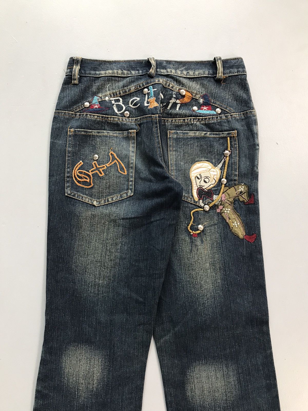 JNCO Vintage hiphop embroidered denim Size US 29 - 9 Thumbnail