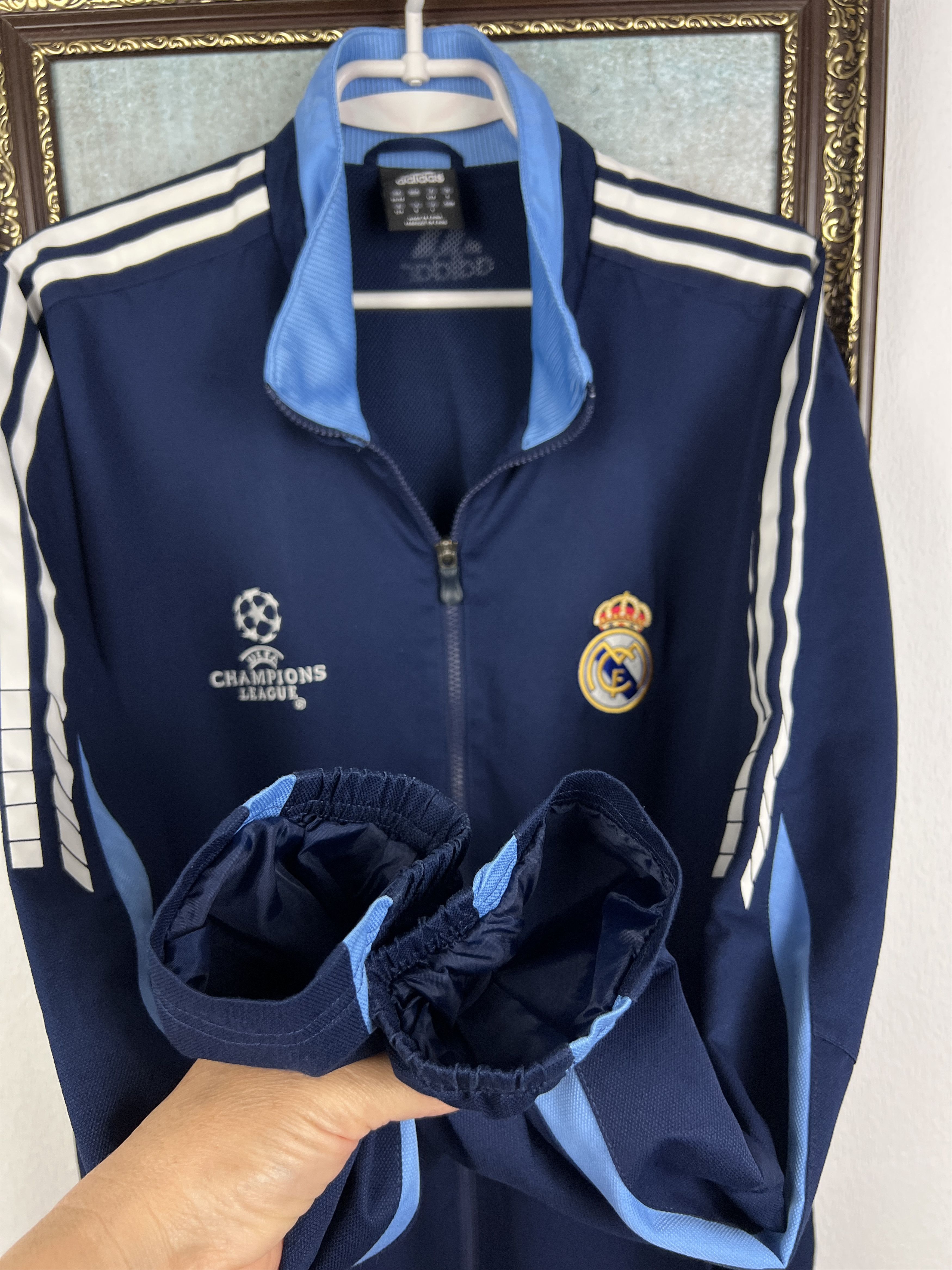 Adidas Vintage Adidas Real Madrid Football Jacket Soccer Track Top Size US M / EU 48-50 / 2 - 7 Thumbnail