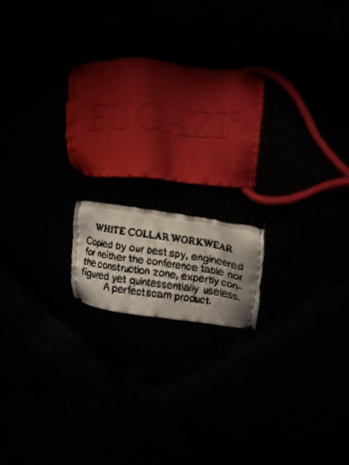 Fugazi Fugazi White Collar Knit Hoodie Black Size US S / EU 44-46 / 1 - 3 Thumbnail