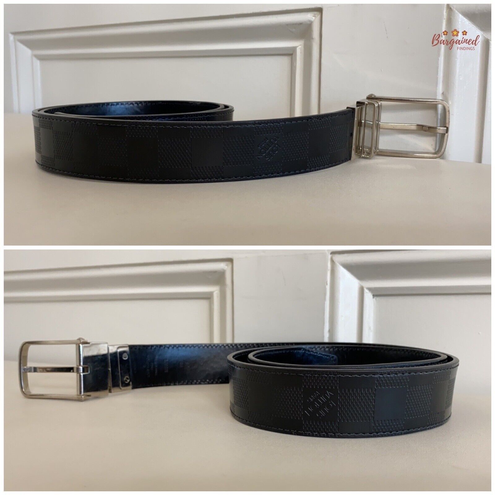 Louis Vuitton Louis Vuitton Leather Damier Infini Ceinture Boston Belt Size 32 - 4 Thumbnail