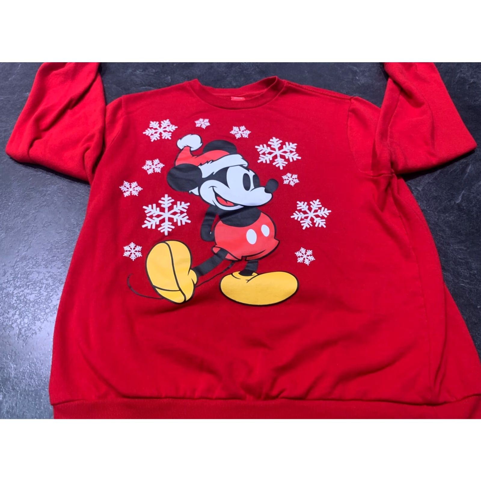 Disney Disney Mickey Mouse Christmas Sweatshirt XL Multicolor Unisex Adults Pullover Size XL / US 12-14 / IT 48-50 - 2 Thumbnail