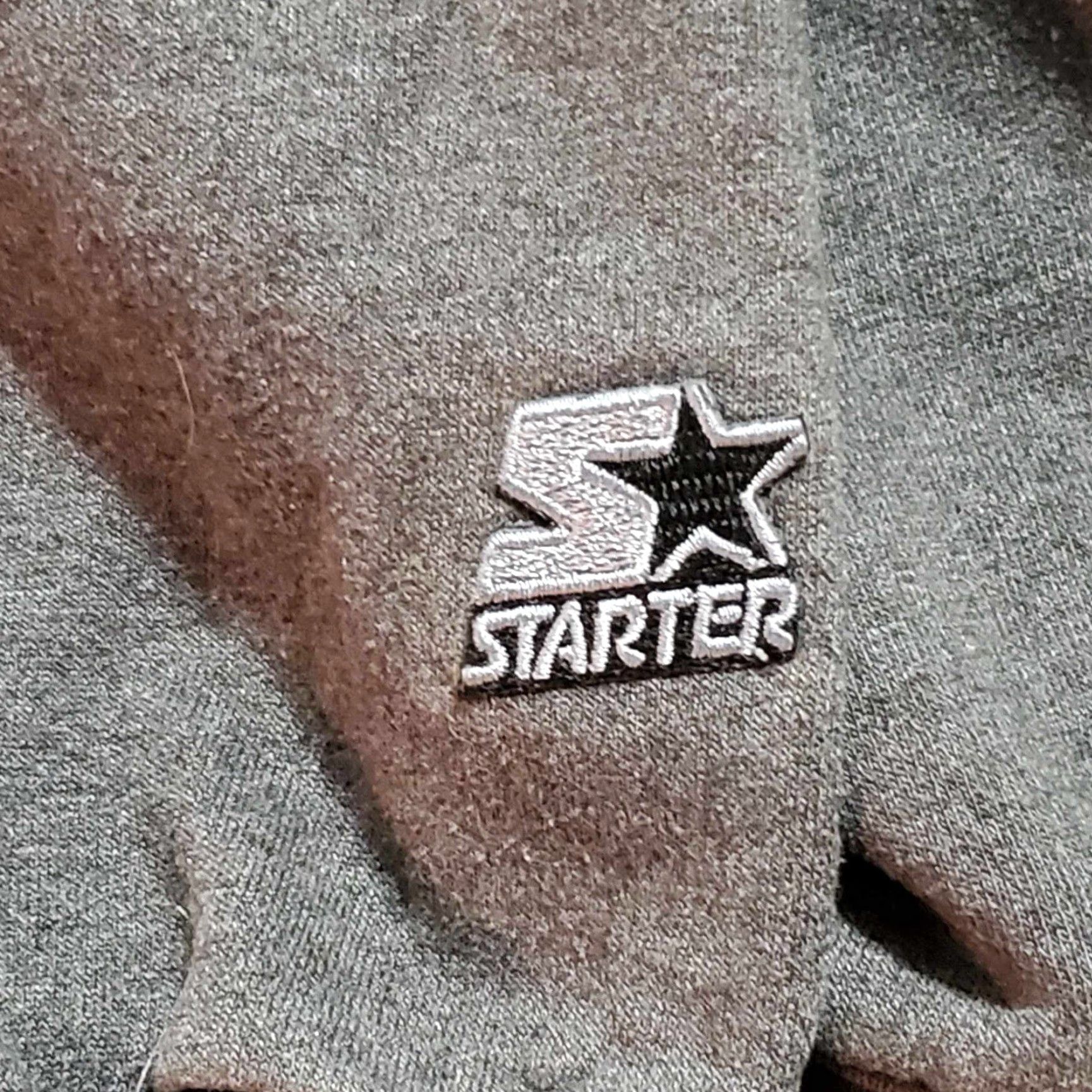 Starter VINTAGE Starter Sweatshirt Long-Sleeve Grey Crewneck Fleece Pullover Men XL Logo Embroidered 90s City Western Basketball Gym & Training Size US XL / EU 56 / 4 - 7 Thumbnail