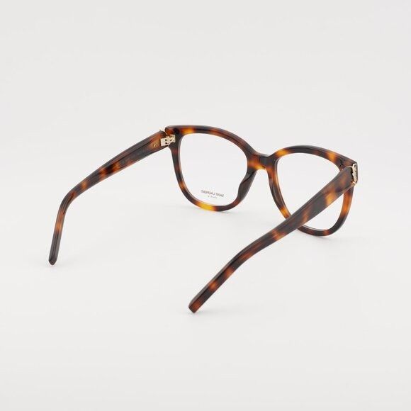 Saint Laurent Paris Saint Laurent SLM97 003 Eyeglasses Havana 54mm Square Frame Size ONE SIZE - 5 Thumbnail