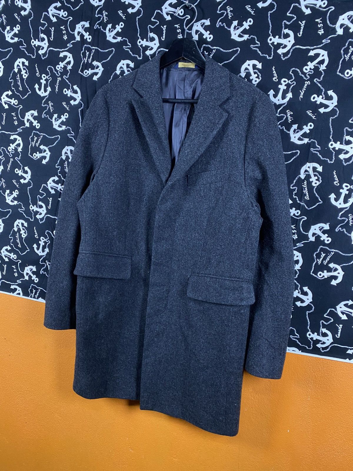 Brooks Brothers Vintage Brooks Brothers Brookstorm Regent Fit Wool GreyCoat Size US S / EU 44-46 / 1 - 4 Thumbnail