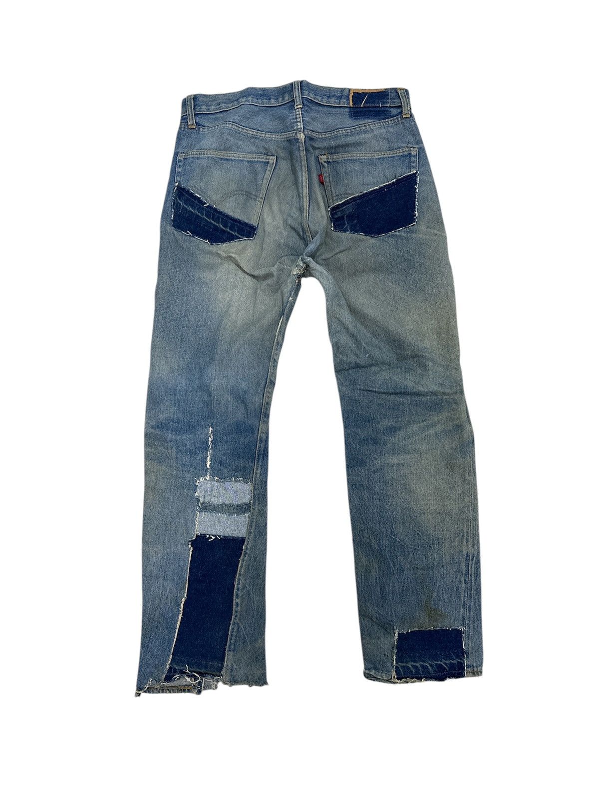 Levi's Vintage Clothing VTG 70’s Levi’s 501 Rindem Small e Jeans Button No6 Trash Size US 32 / EU 48 - 2 Thumbnail