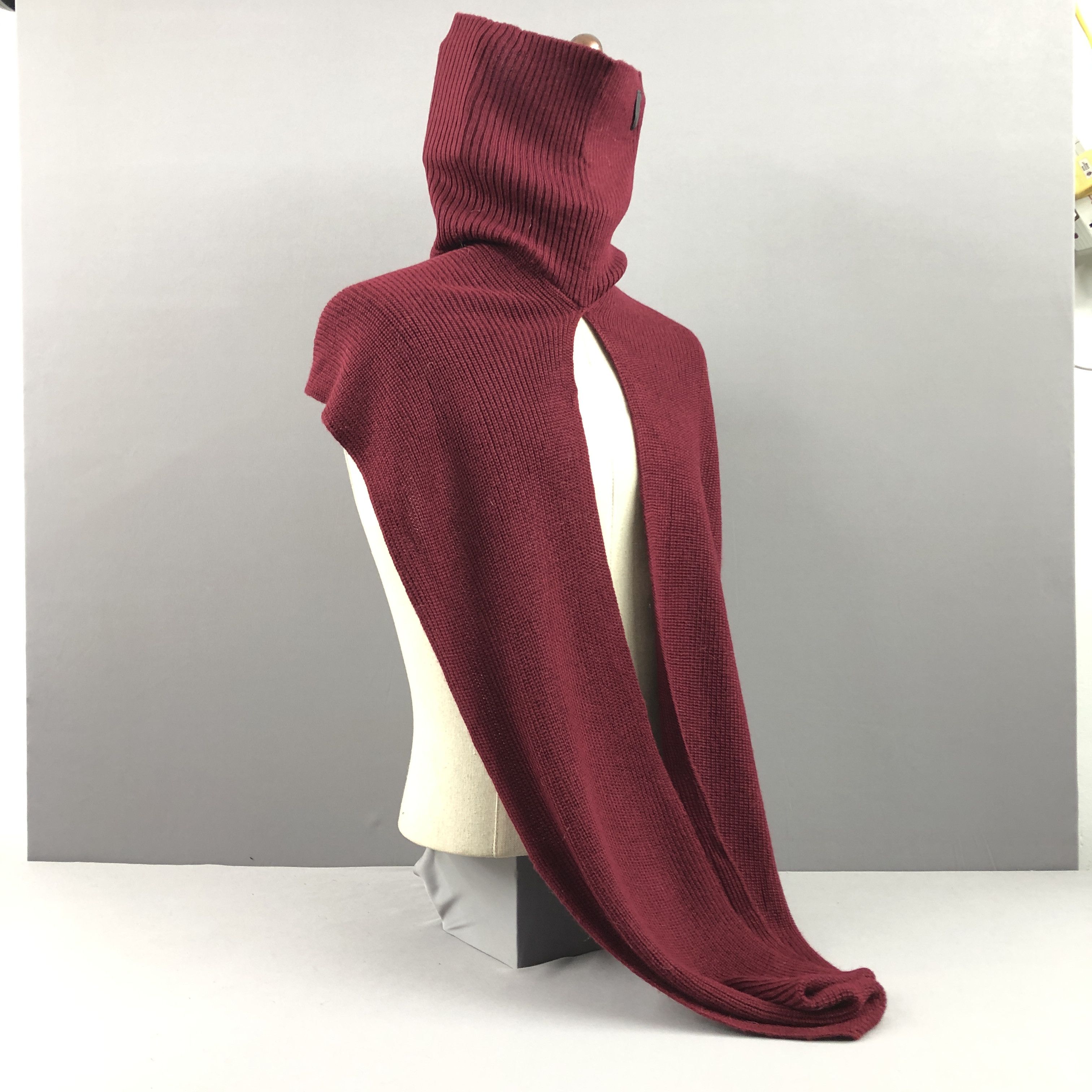 Armani Vintage Armani Scarf Ribbed Knit Turtleneck Large Scarves Size ONE SIZE - 1 Thumbnail