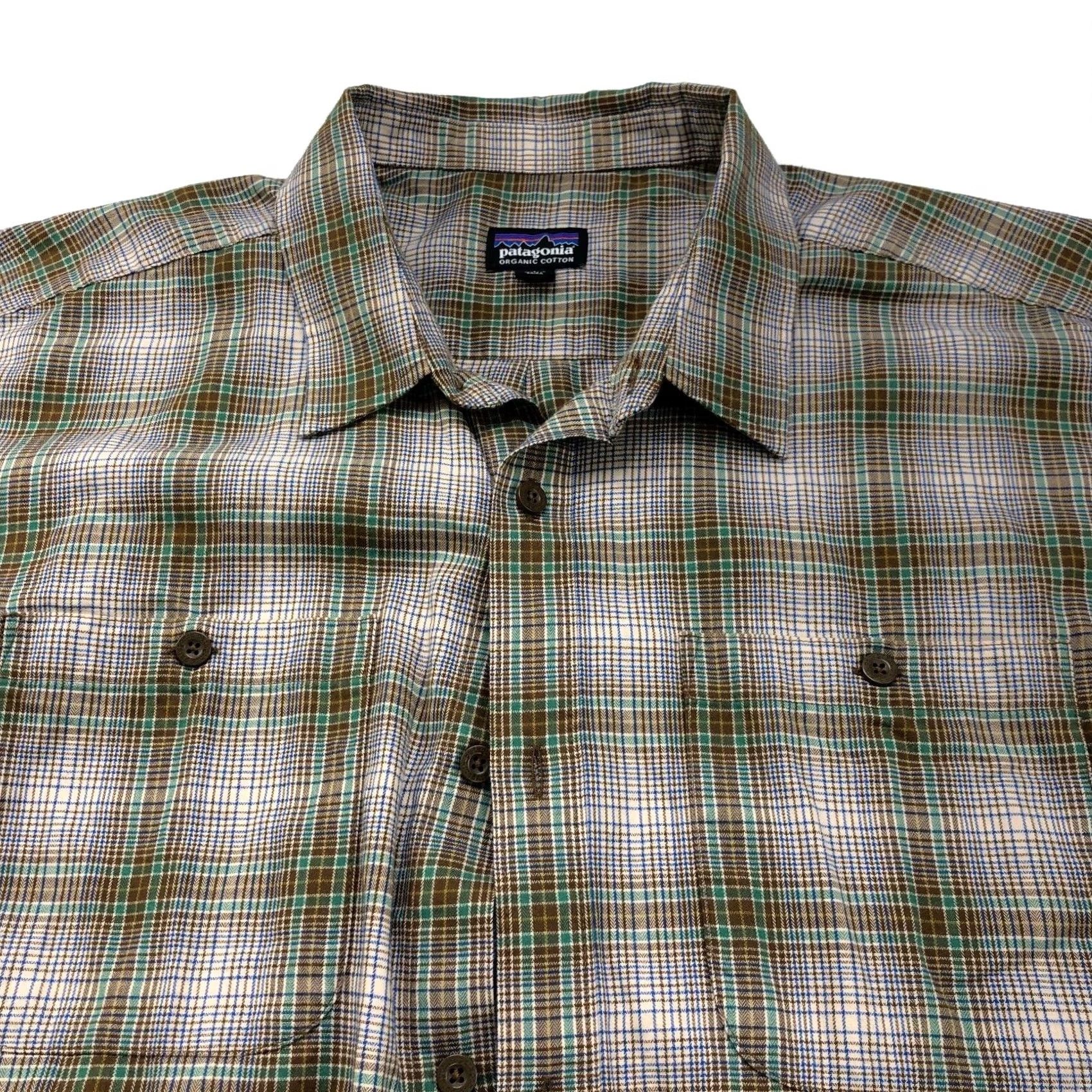 Patagonia Patagonia Shirt Men's Large 100% Organic Cotton Flannel Striped Plaid Casual Size US L / EU 52-54 / 3 - 2 Thumbnail
