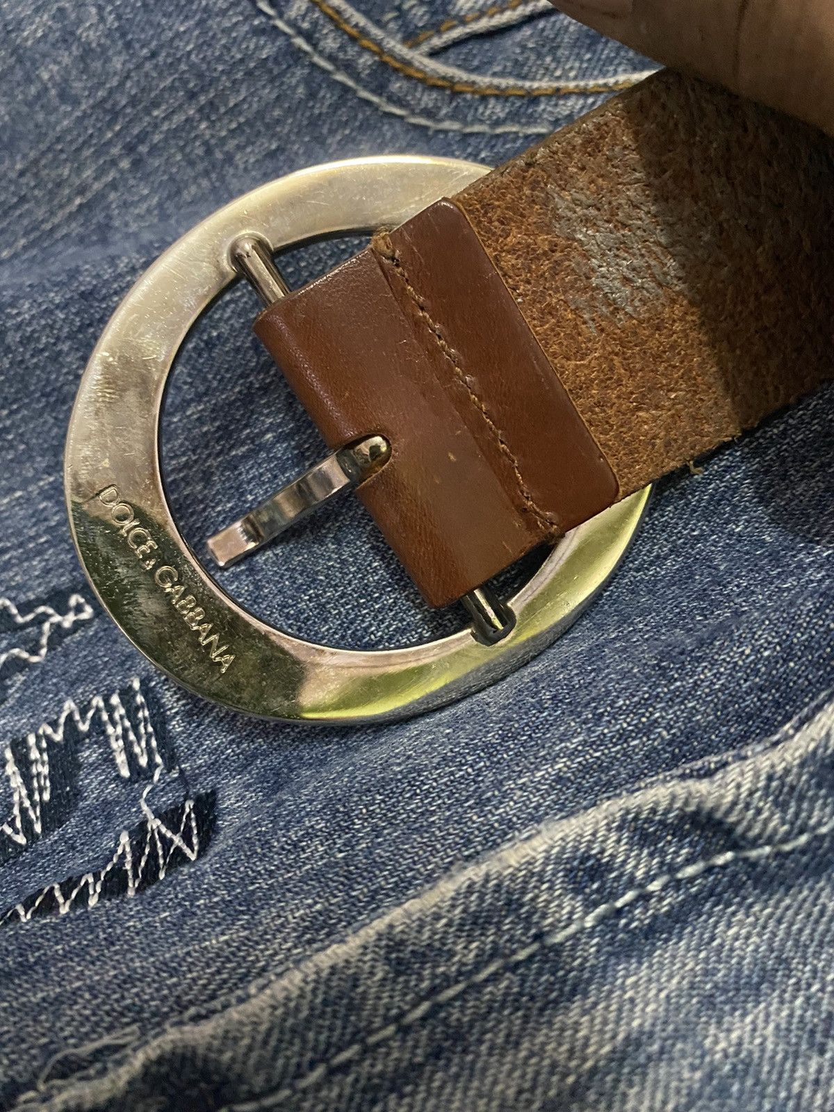Leather Dolce&Gabbana Leather Belt Size ONE SIZE - 7 Thumbnail