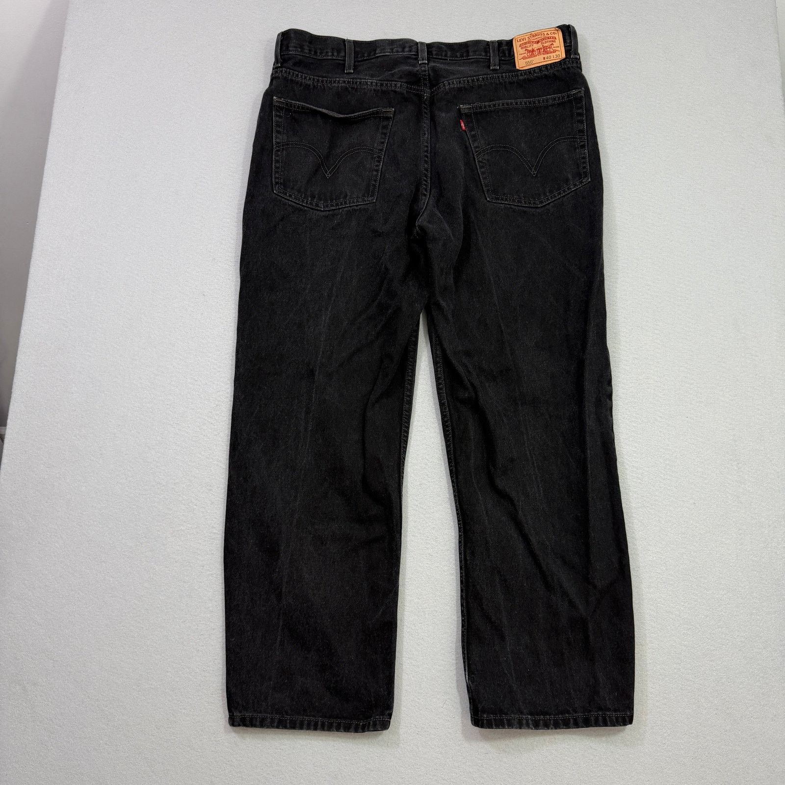 Vintage Vintage Levis 550 Jeans Men's 40x30 Black Straight Fit Size US 40 / EU 56 - 7 Thumbnail