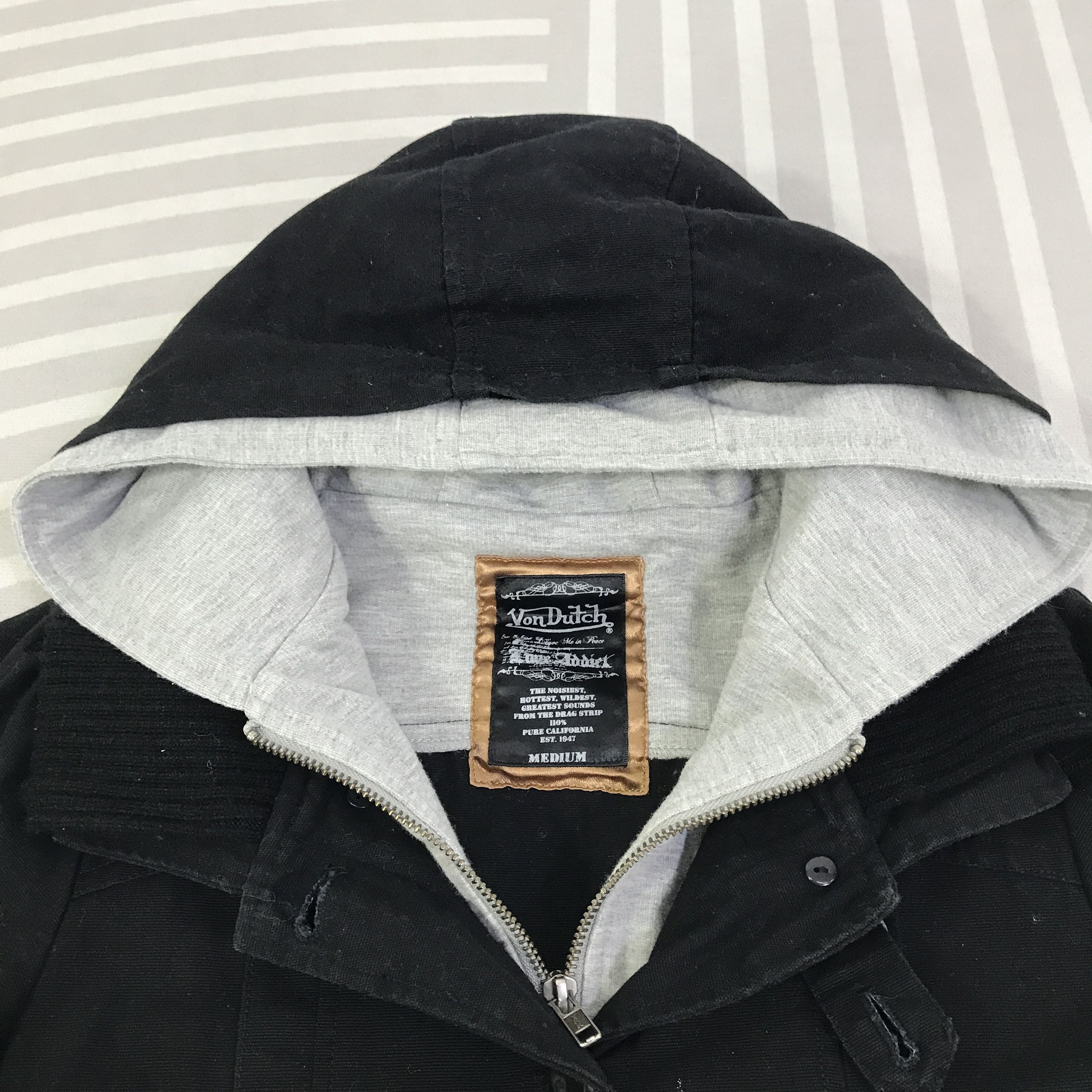 Von Dutch Vintage Von Dutch Love Addict Black Jacket K126B12 Size US M / EU 48-50 / 2 - 5 Thumbnail