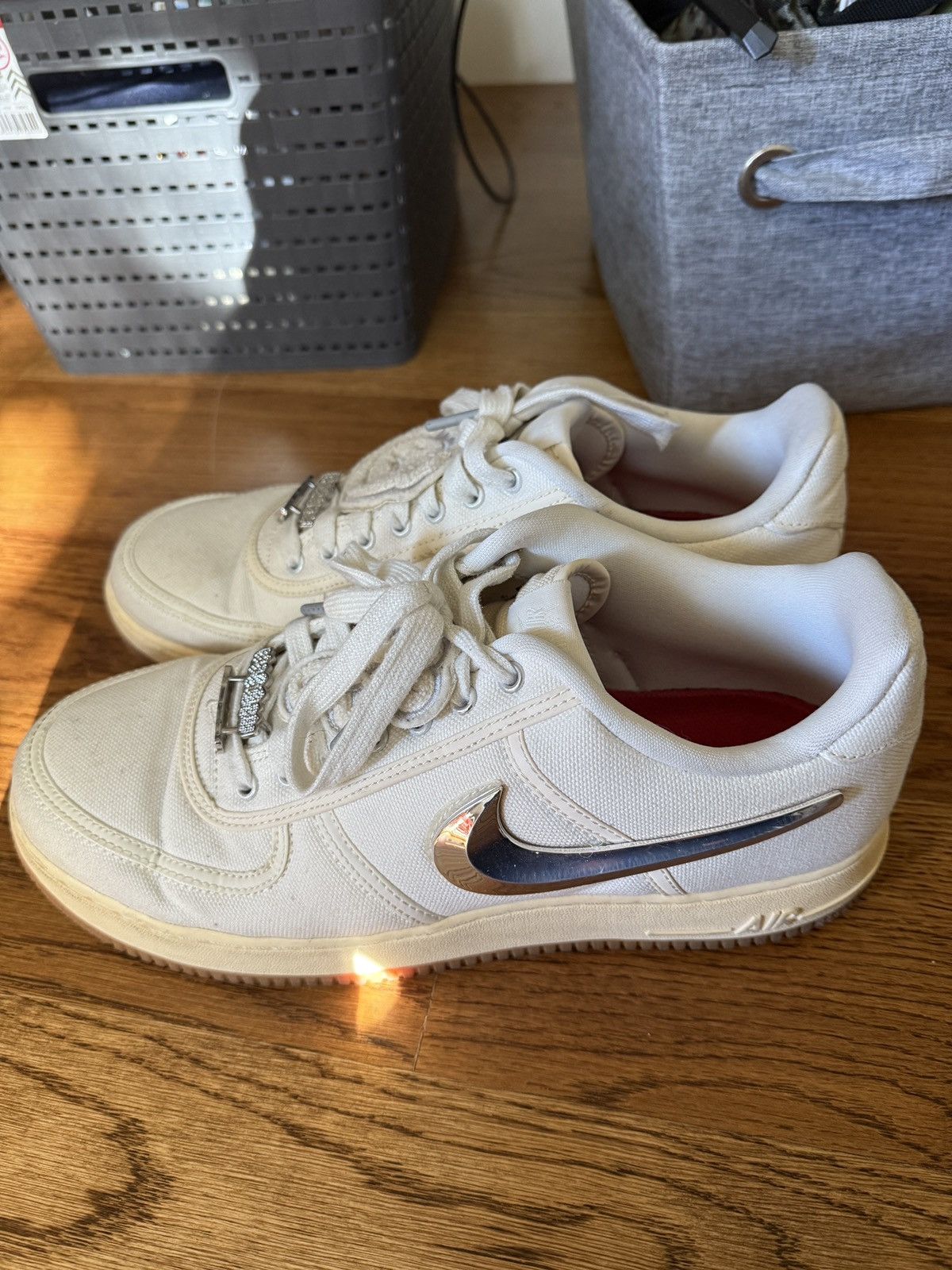 Nike × Travis Scott Nike travis scott air force 1s sail size 11.5 gently used Size US 11.5 / EU 44-45 - 2 Thumbnail