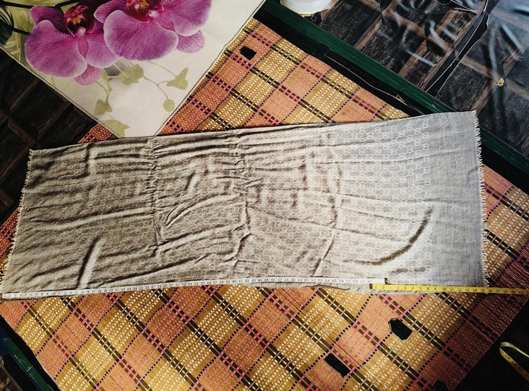 Gucci GUCCI MONOGRAM WOOL SCARF Size ONE SIZE - 14 Thumbnail