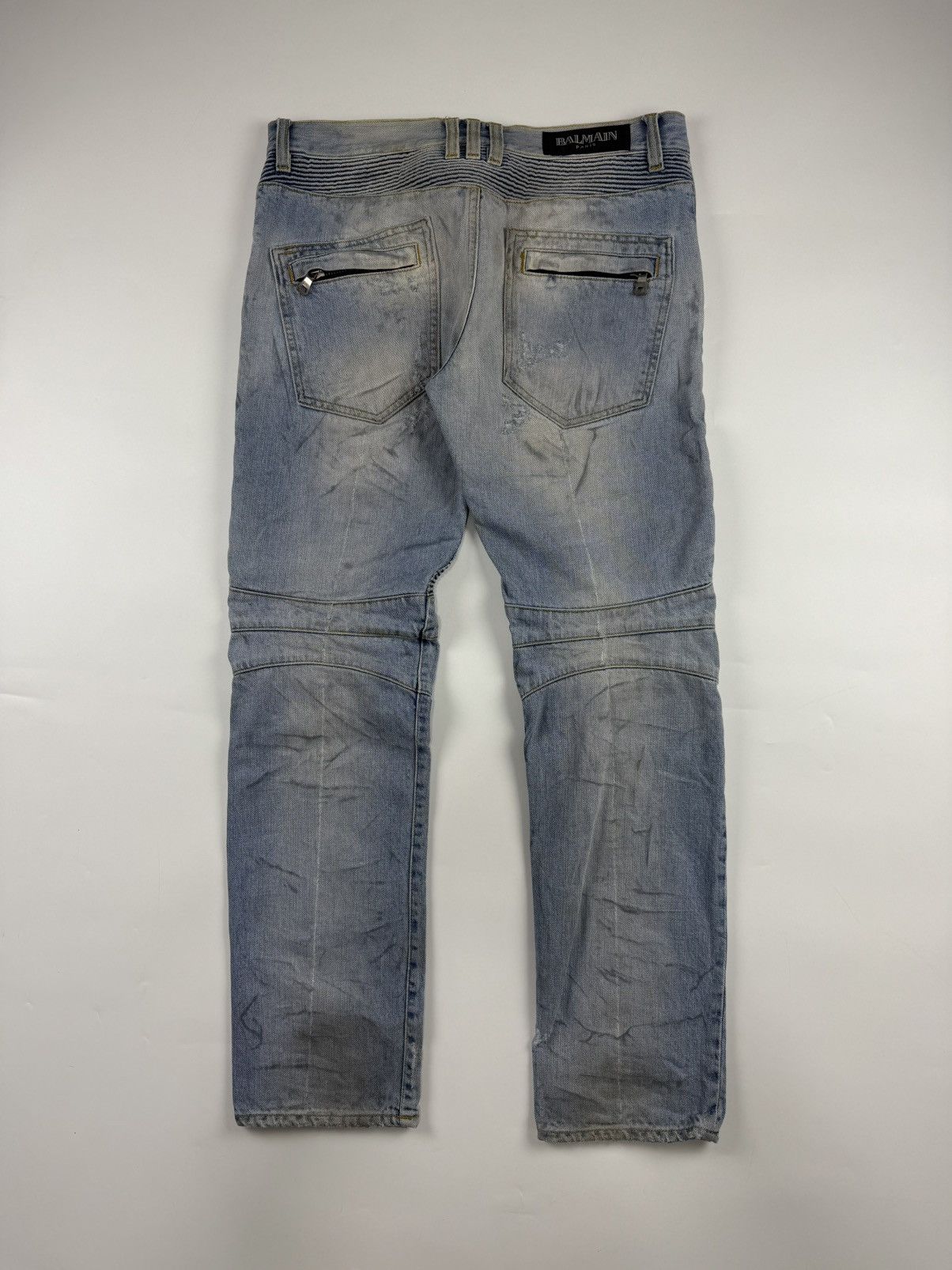 Balmain Balmain x Christophe Decarnin S/S’11 Biker Denim Size US 31 - 3 Thumbnail