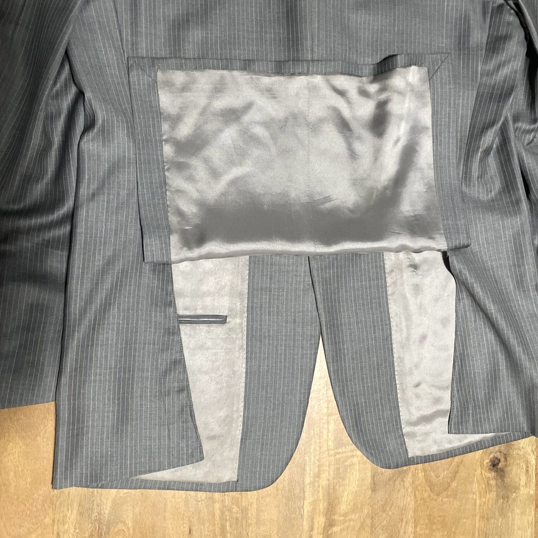 Ermenegildo Zegna Ermenegildo Zegna Blazer Men’s Single-Breasted 42L Wool Gray Notch Lapel Four-Button Viscose Lining Italy Size 42 Regular Vintage: No Size 42R - 5 Thumbnail