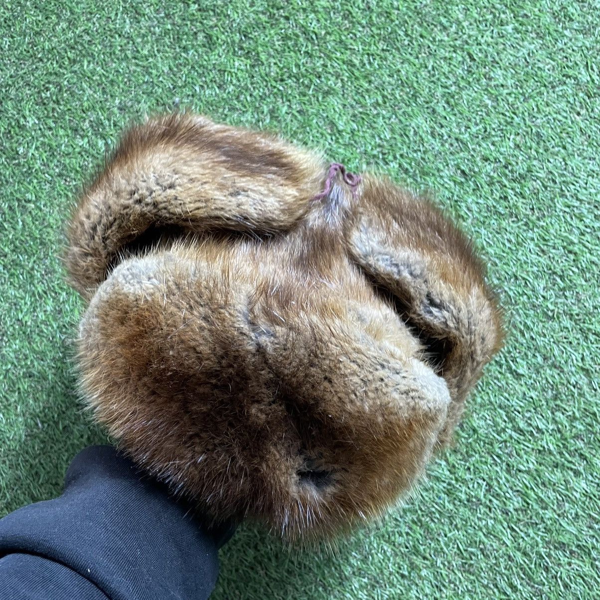 Vintage Vintage 90s Archive Fox Fur Trapper Hat Coldwear Worn In OS Size ONE SIZE - 7 Thumbnail