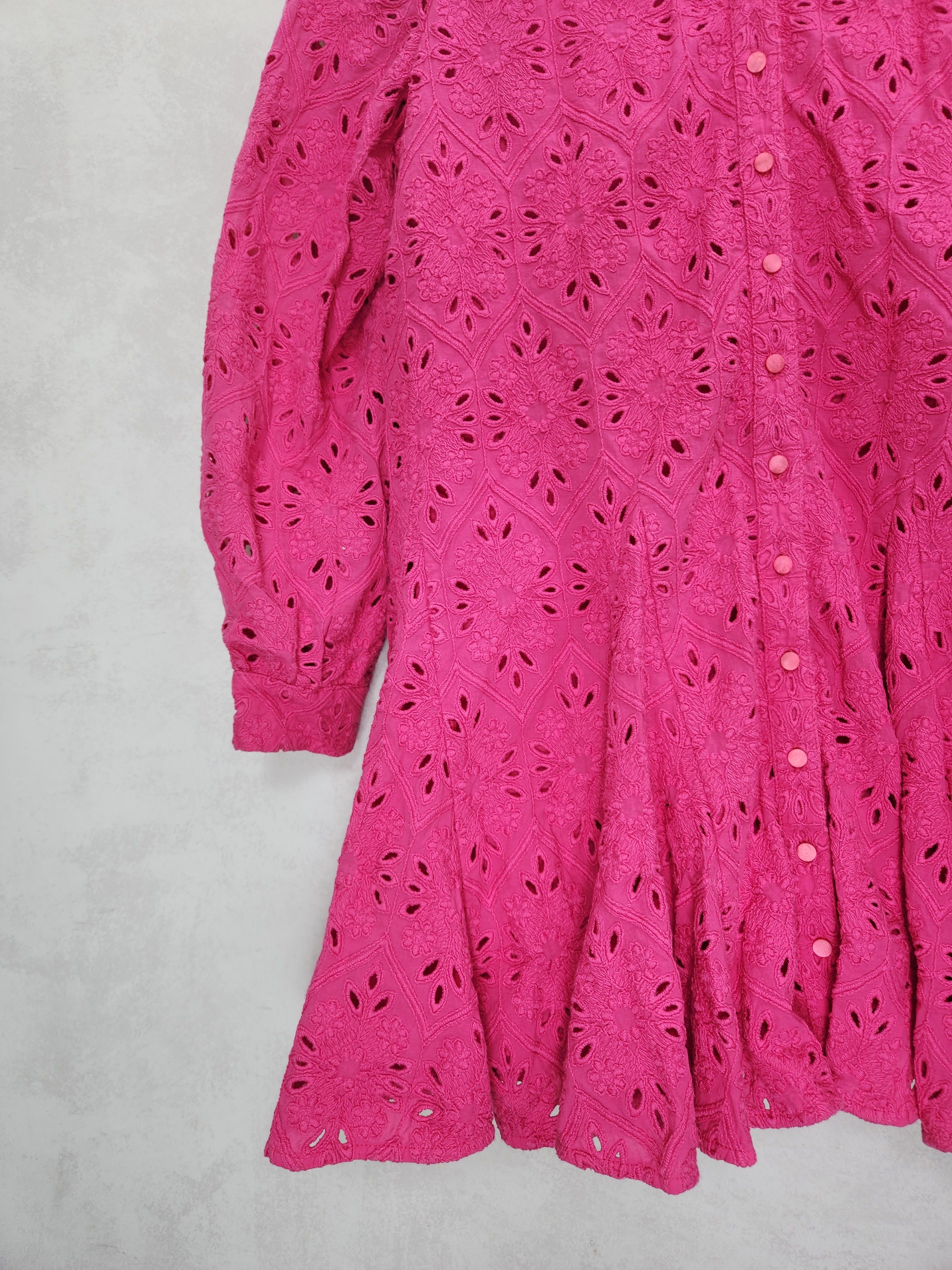 Sezane SS22 Sezane sol cotton dress pink button ups size 44 Size M / US 6-8 / IT 42-44 - 3 Thumbnail
