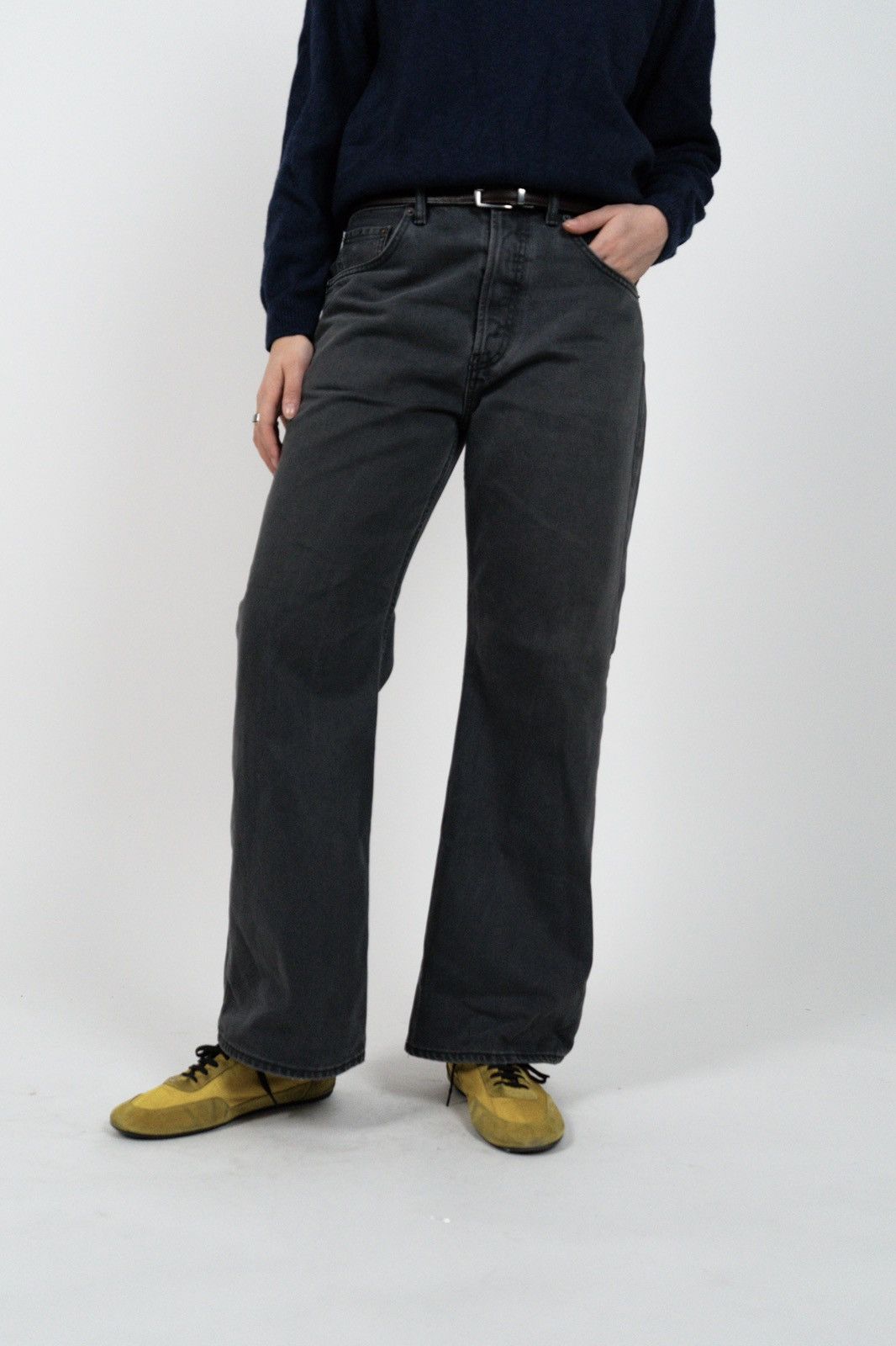 Acne Studios Acne Studios 2021 Faded Black Denim Size 31" - 2 Thumbnail