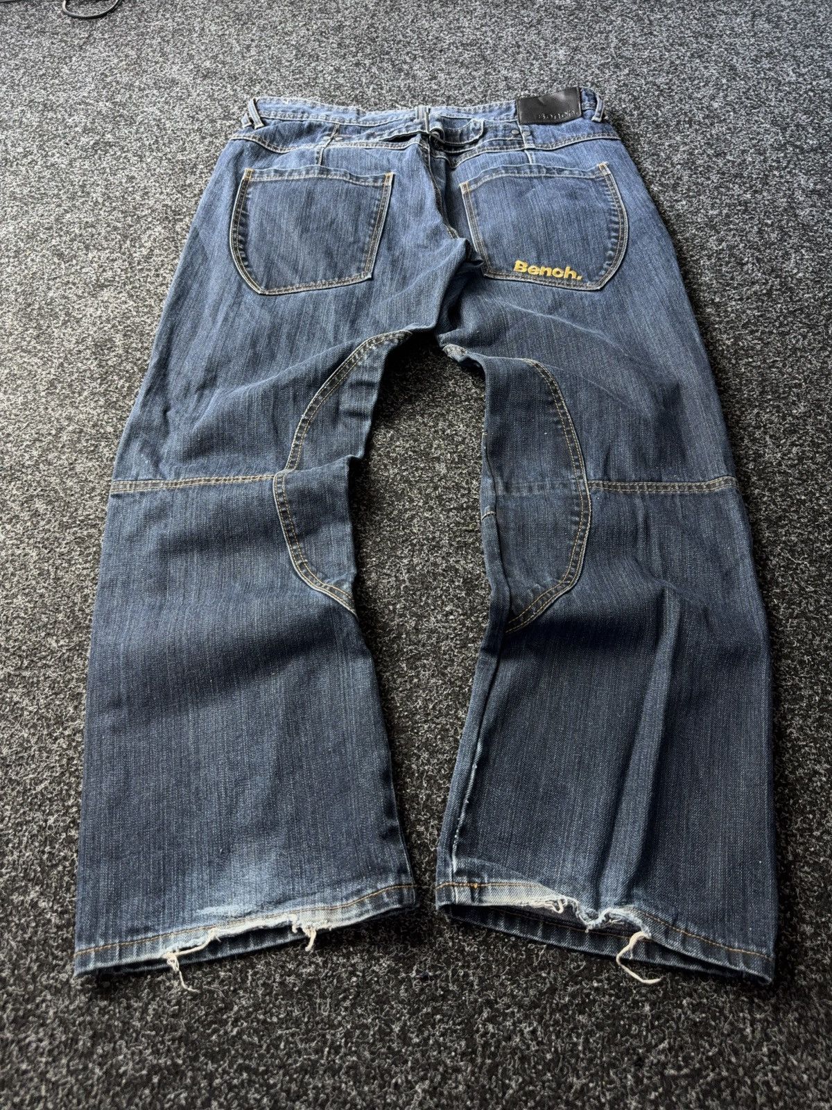 Bench Vintage 90s Retro Baggy Distressed Y2K Denim pants jeans Size US 34 / EU 50 - 11 Thumbnail