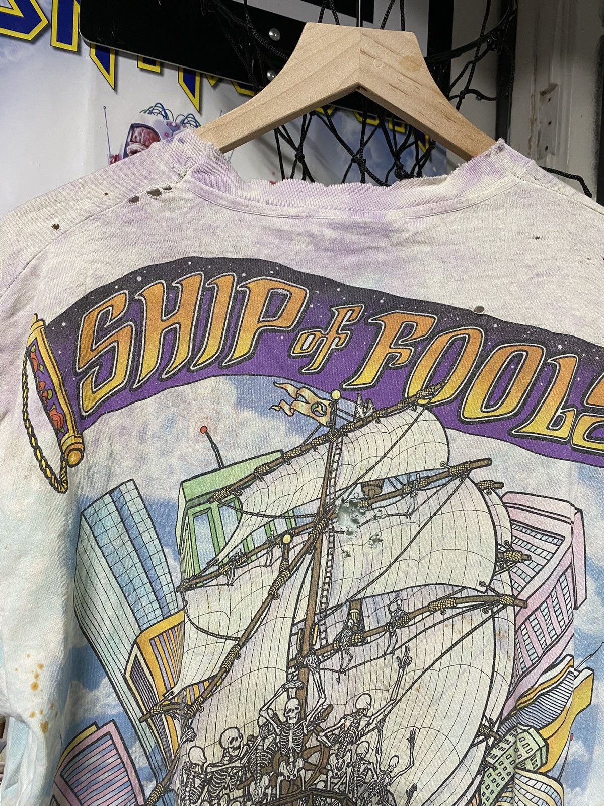 Vintage Vintage 90’s Grateful Dead Tiedye Band T-Shirt Size Large Size US L / EU 52-54 / 3 - 5 Thumbnail