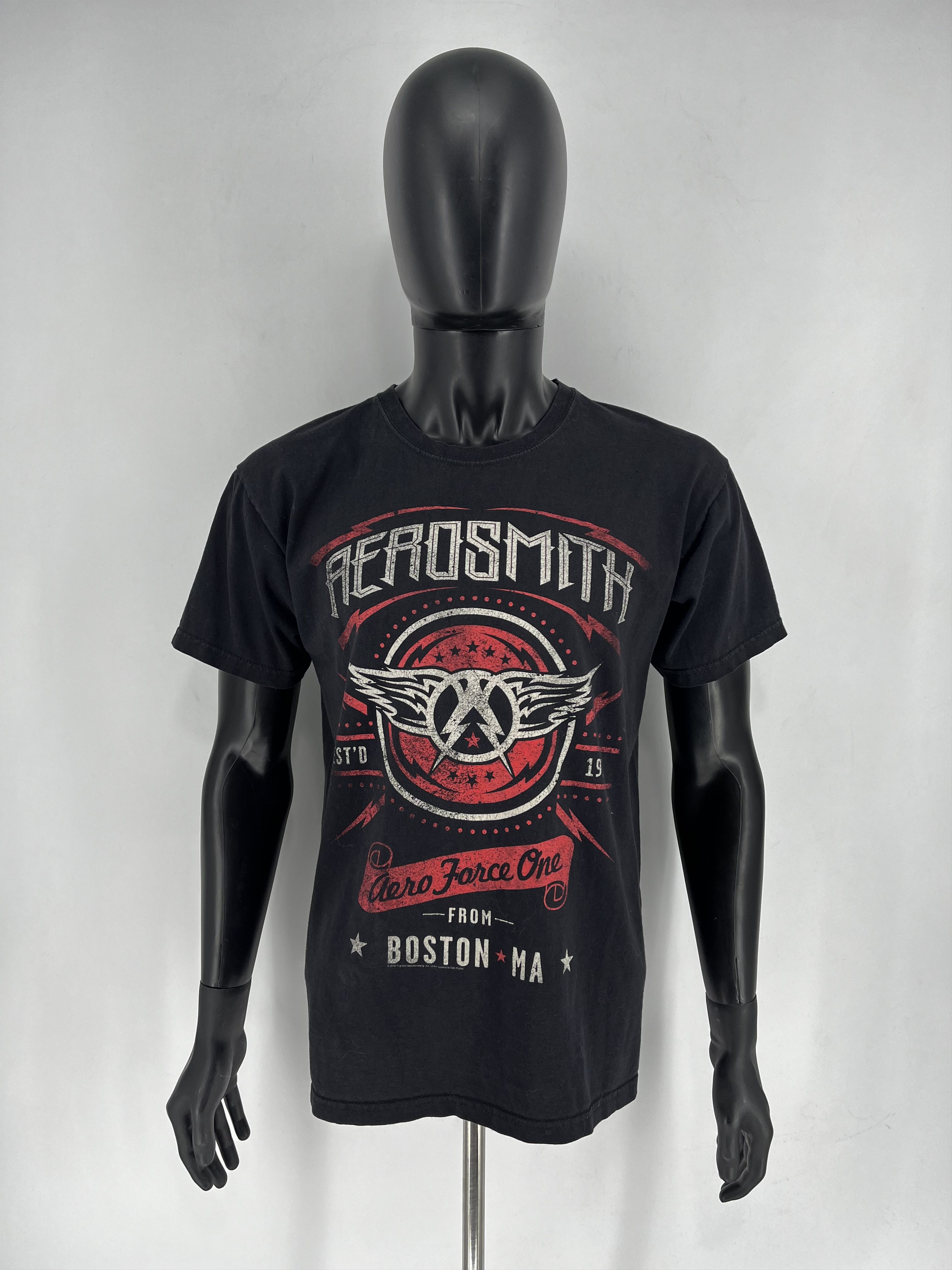 Band Tees Vintage Allstyle Men's Aerosmith 2015 Aero Force One TShirt Size US L / EU 52-54 / 3 - 2 Thumbnail