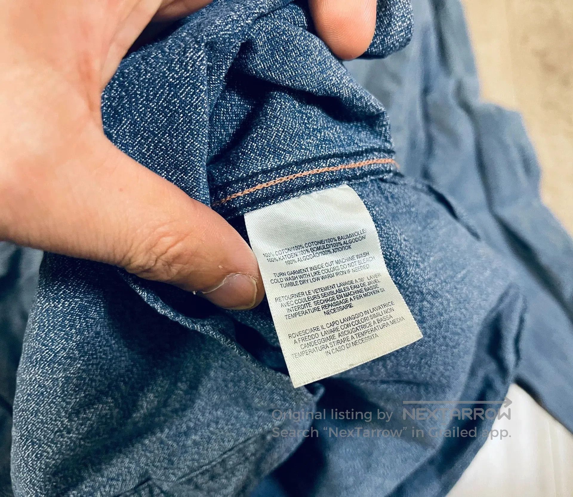 RRL Ralph Lauren RRL Indigo Vintage Workwear Shirt Jacket. Size US S / EU 44-46 / 1 - 7 Thumbnail
