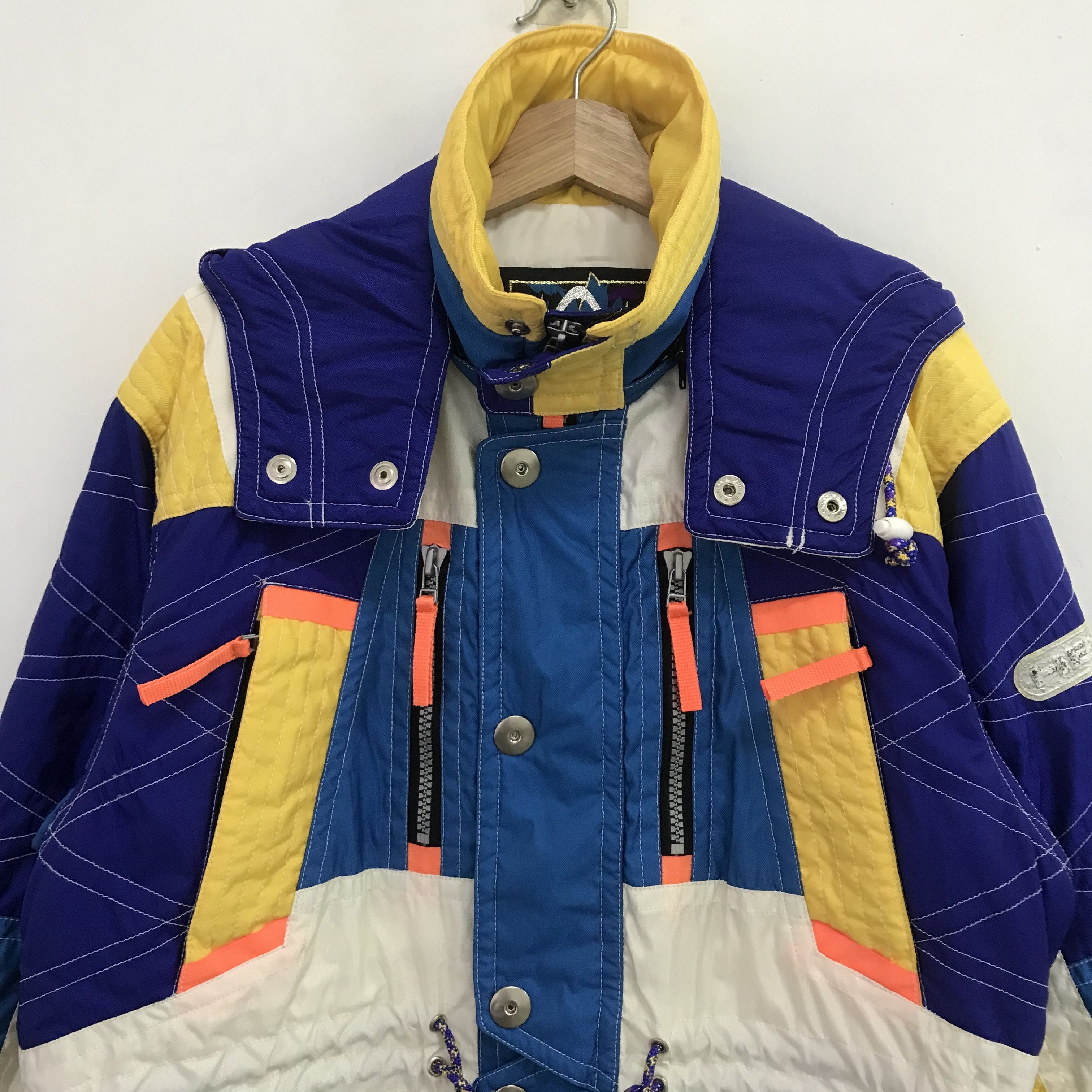 Japanese Brand × Vintage Vintage Head Colour Block Ski Wear Hoodie Jacket Large Size Size US L / EU 52-54 / 3 - 4 Thumbnail