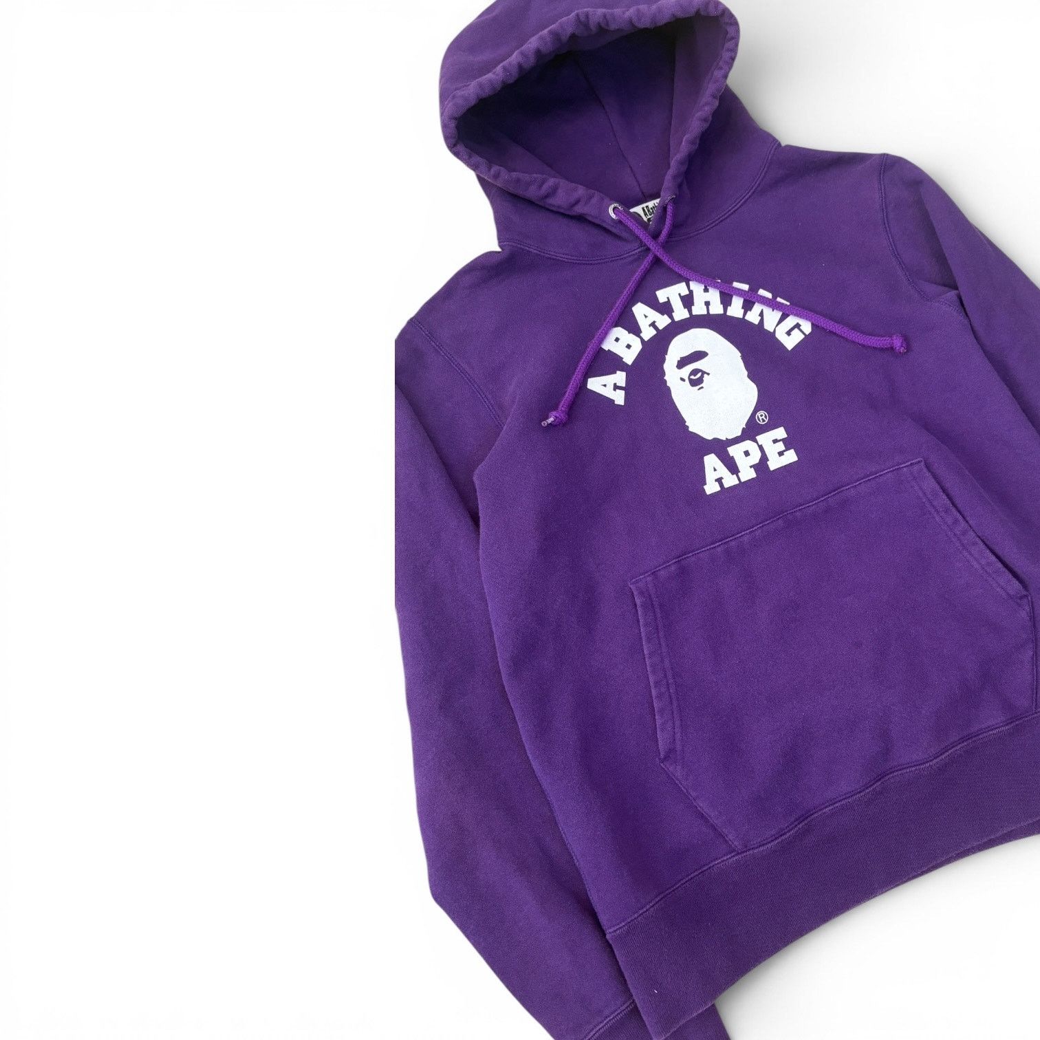 Bape Bape College Pullover Hoodie Purple | Large Size US L / EU 52-54 / 3 - 2 Thumbnail