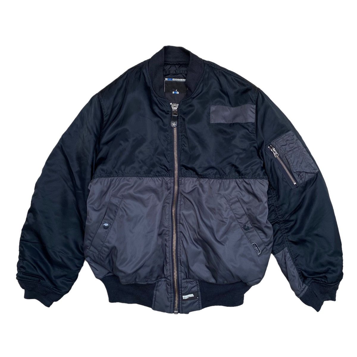 image of Neighborhood Two Tone Bomber Jacket in Black, Men's (Size Medium)