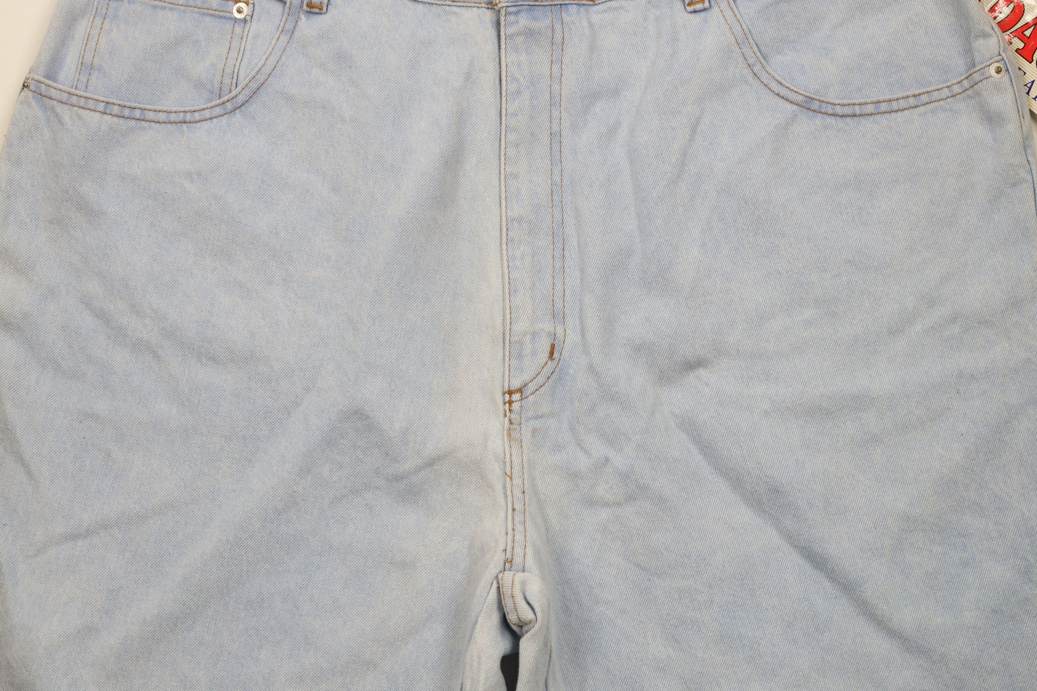 Vintage Deadstock Vintage 90s Streetwear Fit Denim Jean Shorts Jorts Size 42" / US 20 - 3 Thumbnail