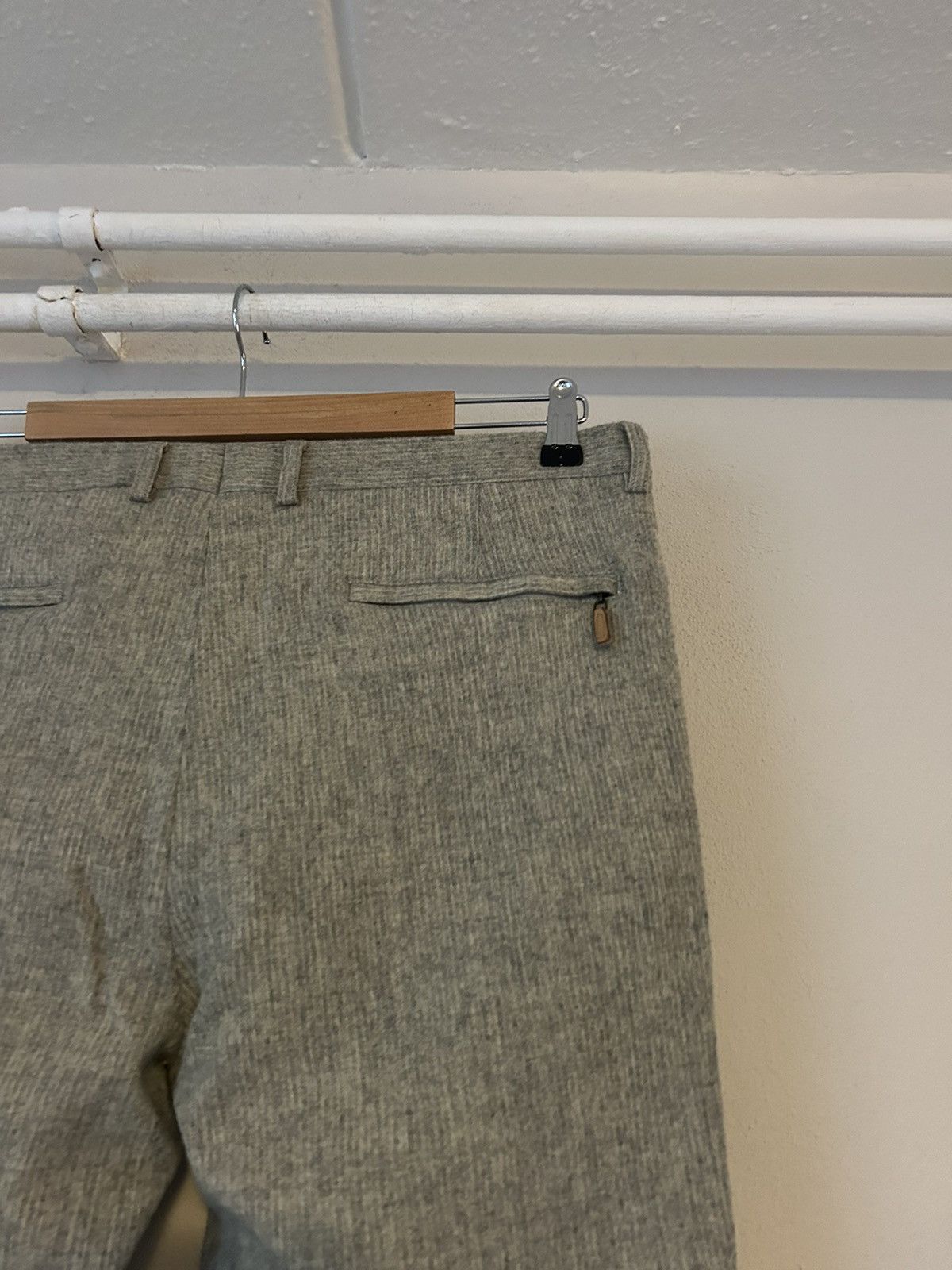 Brunello Cucinelli Grey Wool Pants Size US 36 / EU 52 - 10 Thumbnail