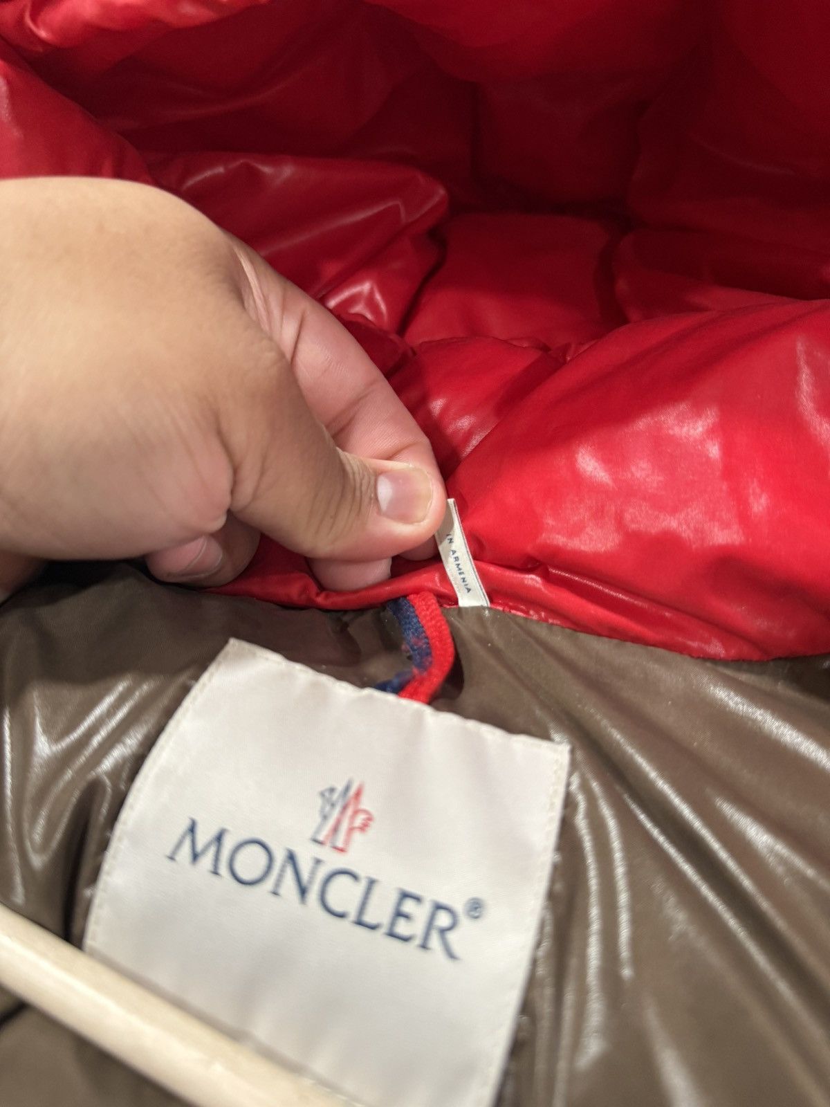 Moncler Moncler Maya Red Jacket Size XL / 4 Size US XL / EU 56 / 4 - 18 Thumbnail