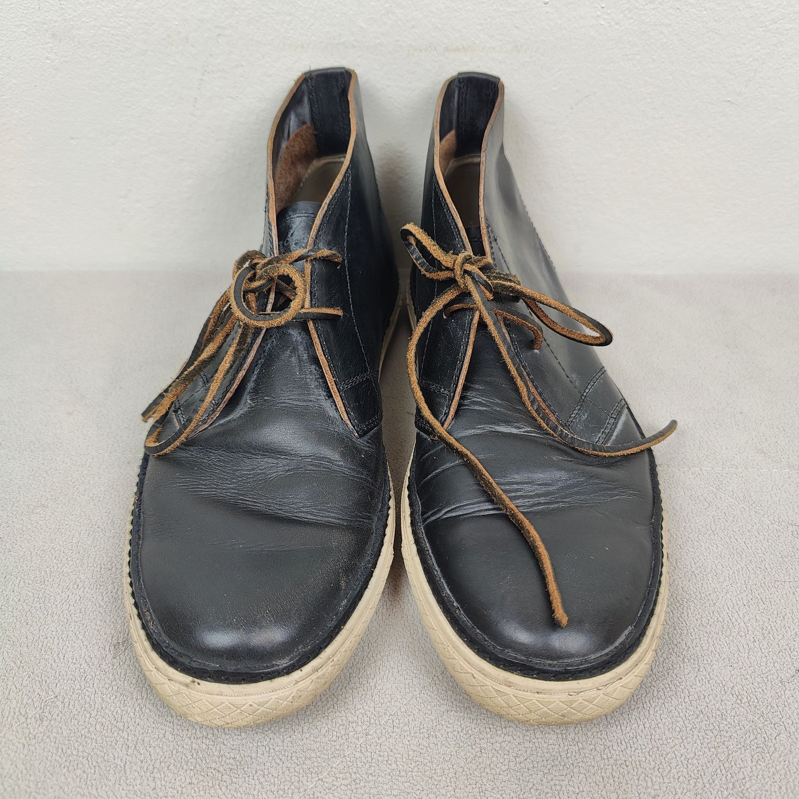 Other Frye Essex Chukka Boots Men 11 Black Leather Lace Up Western Size US 11 / EU 44 - 4 Thumbnail