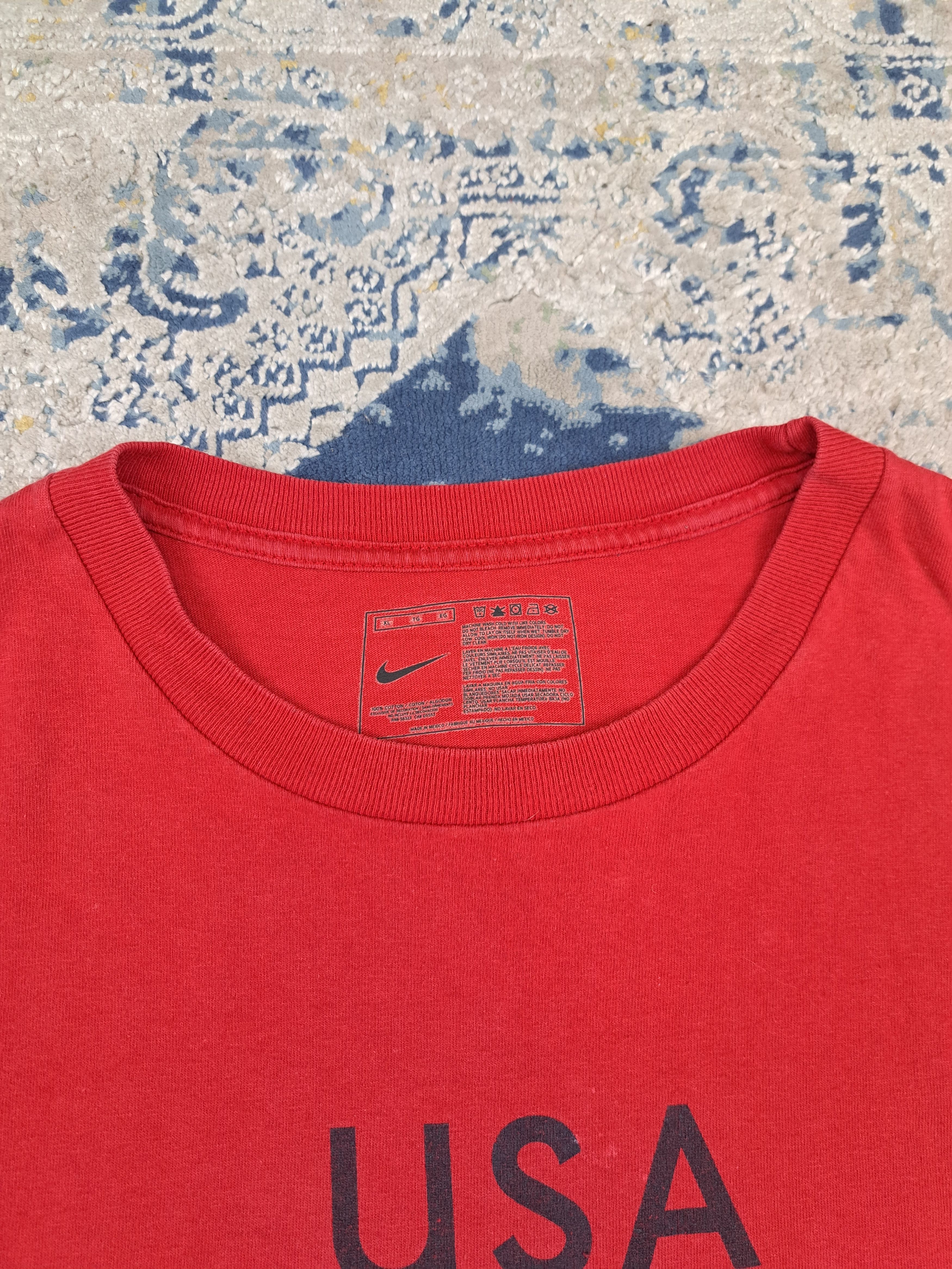 Nike Vintage 90s Nike x USA Center Swoosh Tee Dream Team Size US XL / EU 56 / 4 - 3 Thumbnail