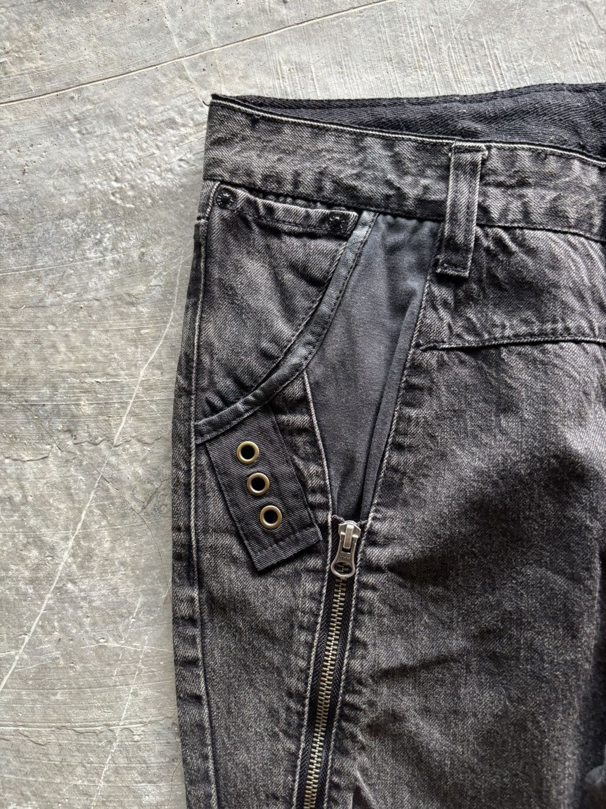 PPFM SICK PPFM BIKERS JEANS ZIPPER PUNK BONDAGE SEDITIONARIES Size US 34 / EU 50 - 10 Thumbnail