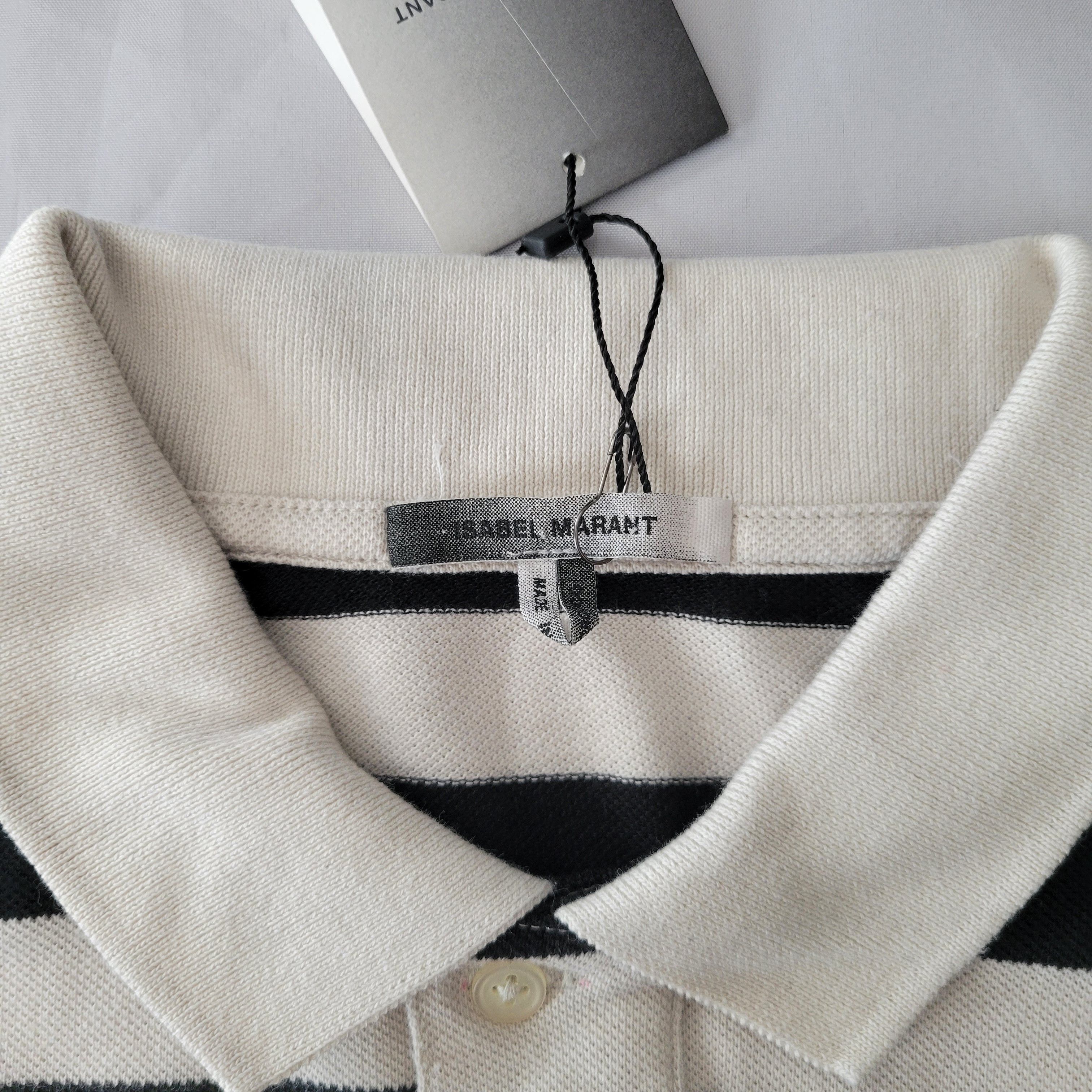 Isabel Marant Striped Knit Polo Shirt Size US M / EU 48-50 / 2 - 3 Thumbnail
