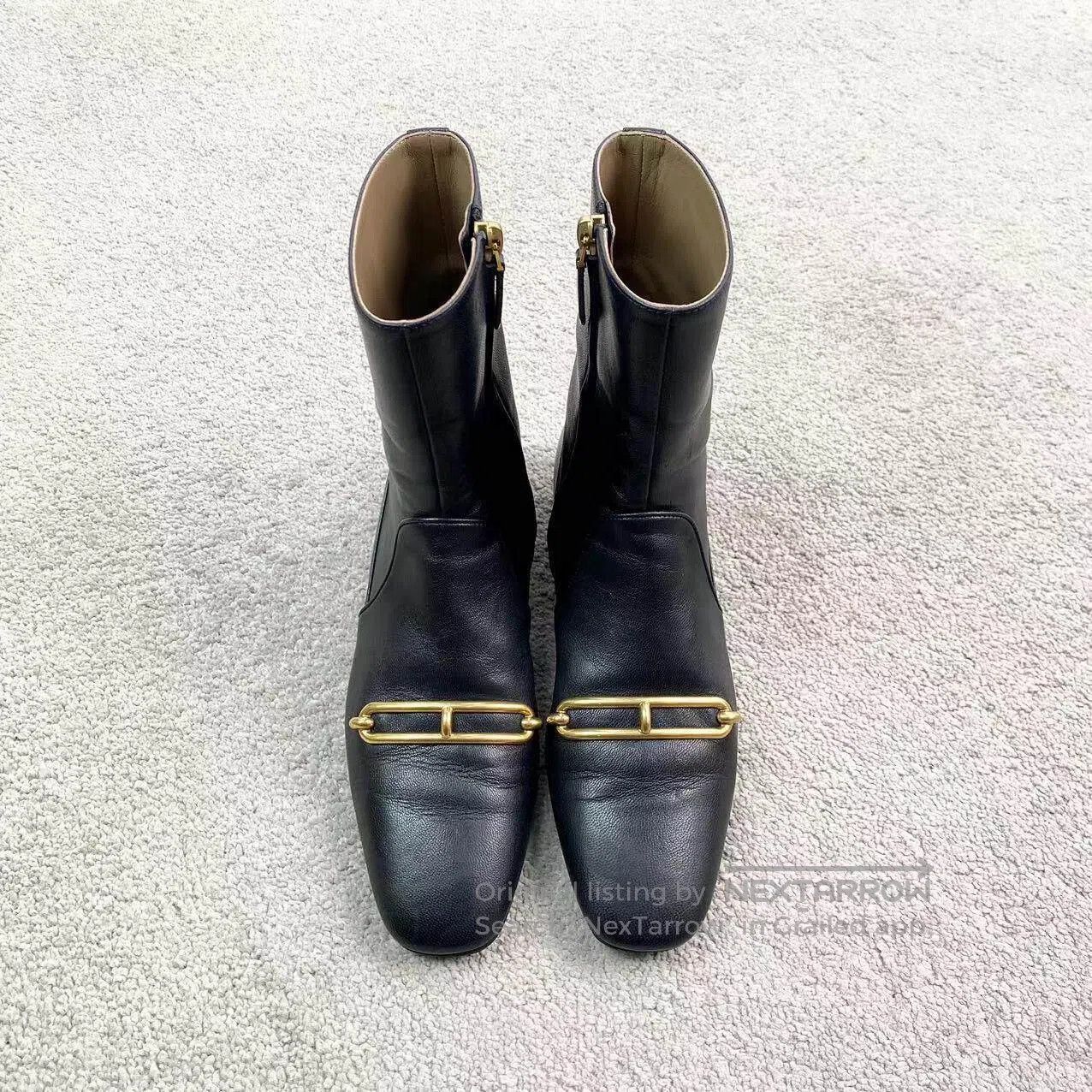 Hermes Hermes Goatskin booties for outdoor recreation| Size US 5.5 / IT 35.5 - 2 Thumbnail