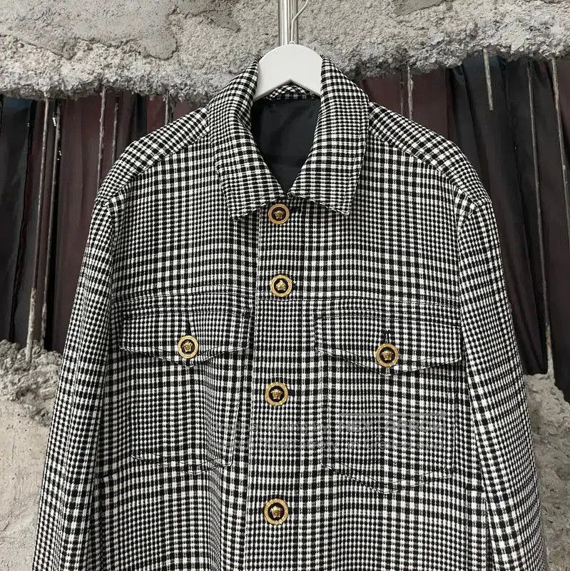 Versace Versace Women's Gray Checkered Jacket . Size XXS / US 00 / IT 34 - 3 Thumbnail