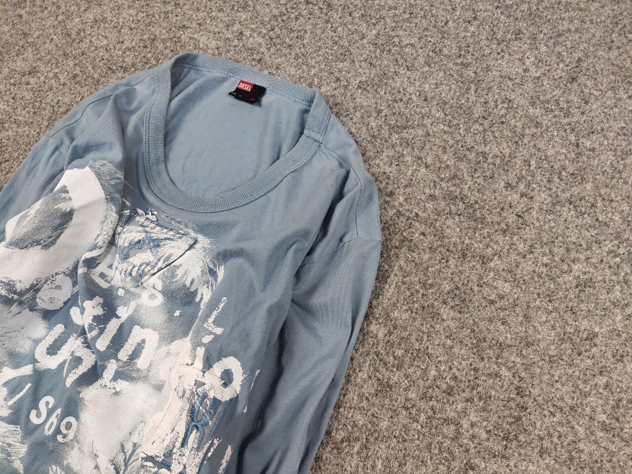 Diesel Vintage Diesel Light Long Sleeve Paint Logo Y2k Style Hype Size US M / EU 48-50 / 2 - 4 Thumbnail