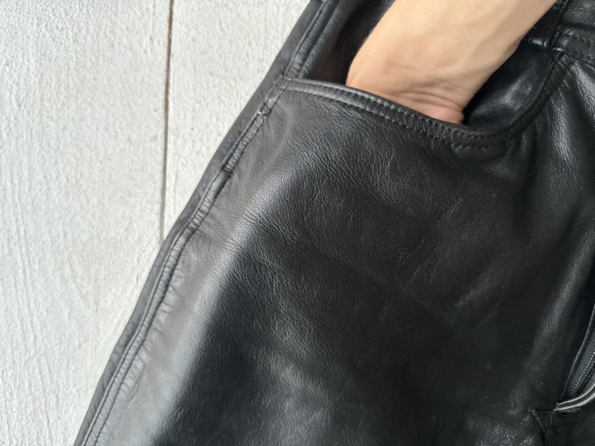 Leather IXS 🚨Vintage leather pants motorcycles BROWN LUXURY Y2K Size US 26 / EU 42 - 6 Thumbnail