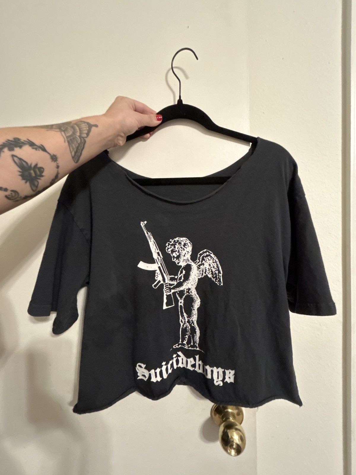 G59 Records G59 ANGEL WITH AK CROP TOP Size S / US 4 / IT 40 - 2 Thumbnail
