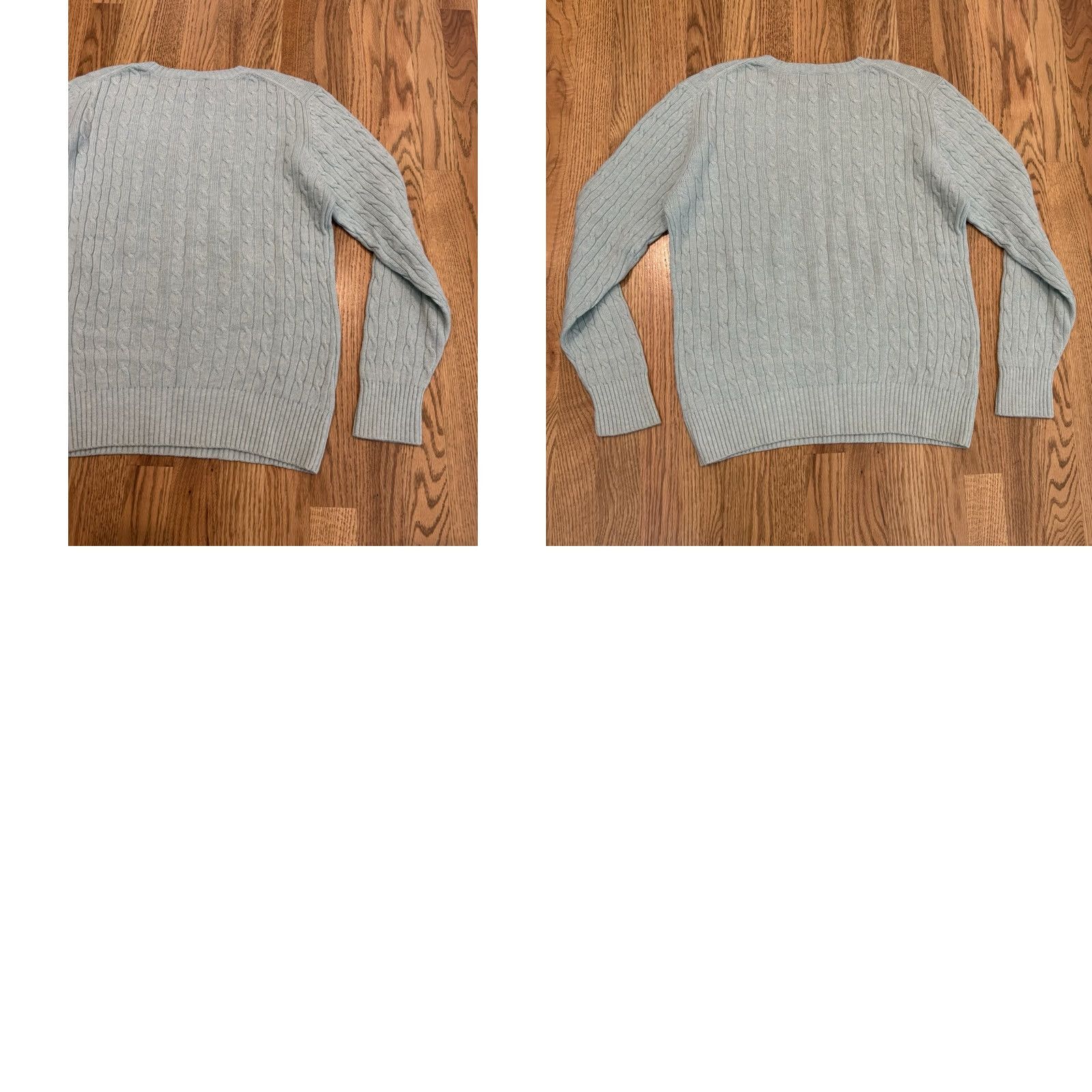 Vintage LL Bean Lambs Wool Blend Cable Knit Crewneck Sweater Women’s Size M Blue Size M / US 6-8 / IT 42-44 - 8 Thumbnail