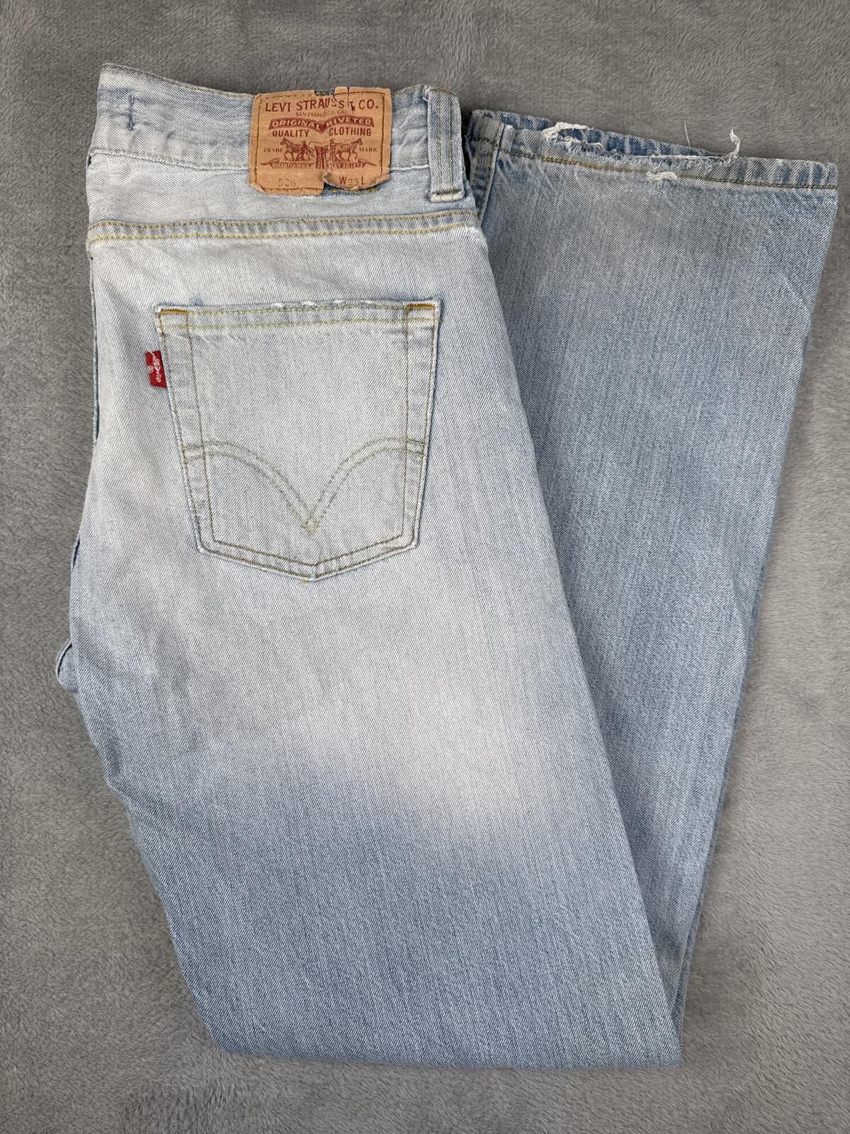 Levi's Levi's 506 Light Wash Denim Jeans W33 Size US 33 - 1 Thumbnail