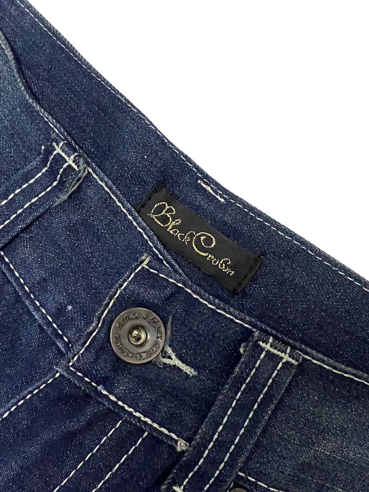 Hysteric Glamour Flare Black Crobot Japan Jean Whisker Honeycomb Style Size US 31 - 7 Thumbnail