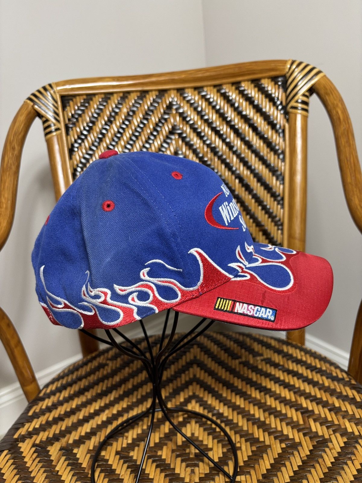 NASCAR Vintage NASCAR Winston Cup Y2K Flames Hat Size ONE SIZE - 4 Thumbnail