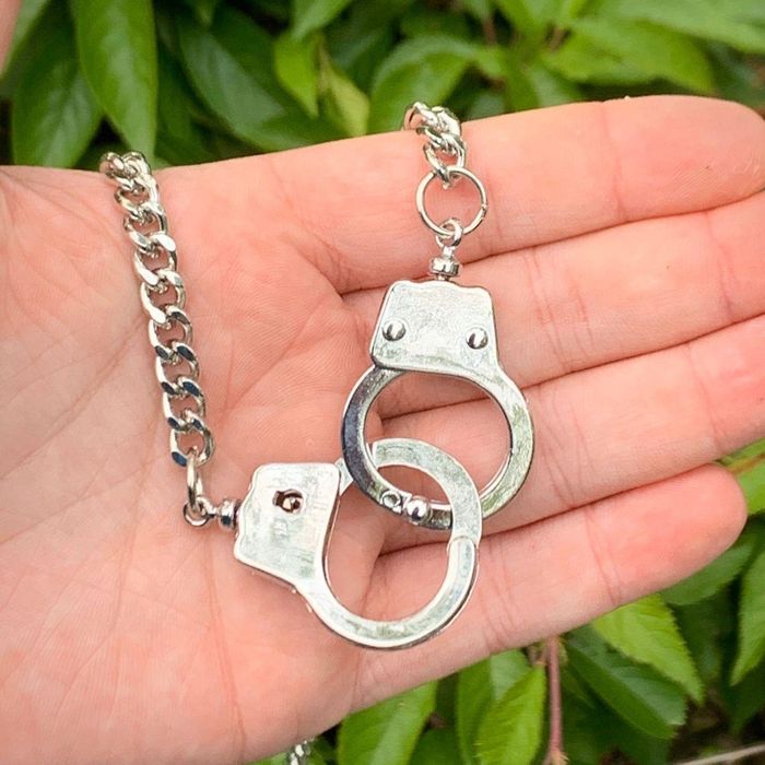 Cuban Link Chain Handcuff Necklace Handcuff Chain Grailed