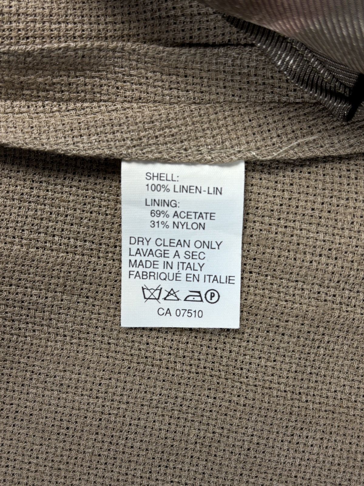 Giorgio Armani 90s Giorgio Armani Linen Jacket Vintage Le Collezioni Blazer Size 40R - 6 Thumbnail