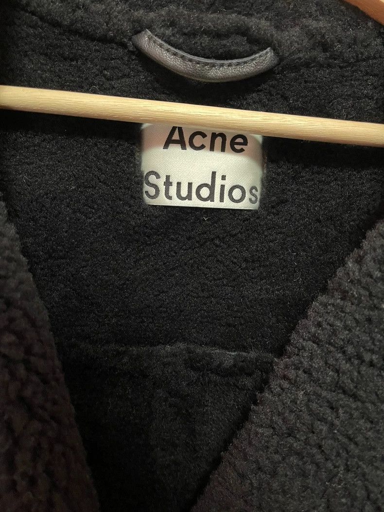 Acne Studios Acne Studios Black imported fur one-piece motorcycle jacke Size US XXS / EU 40 - 3 Thumbnail