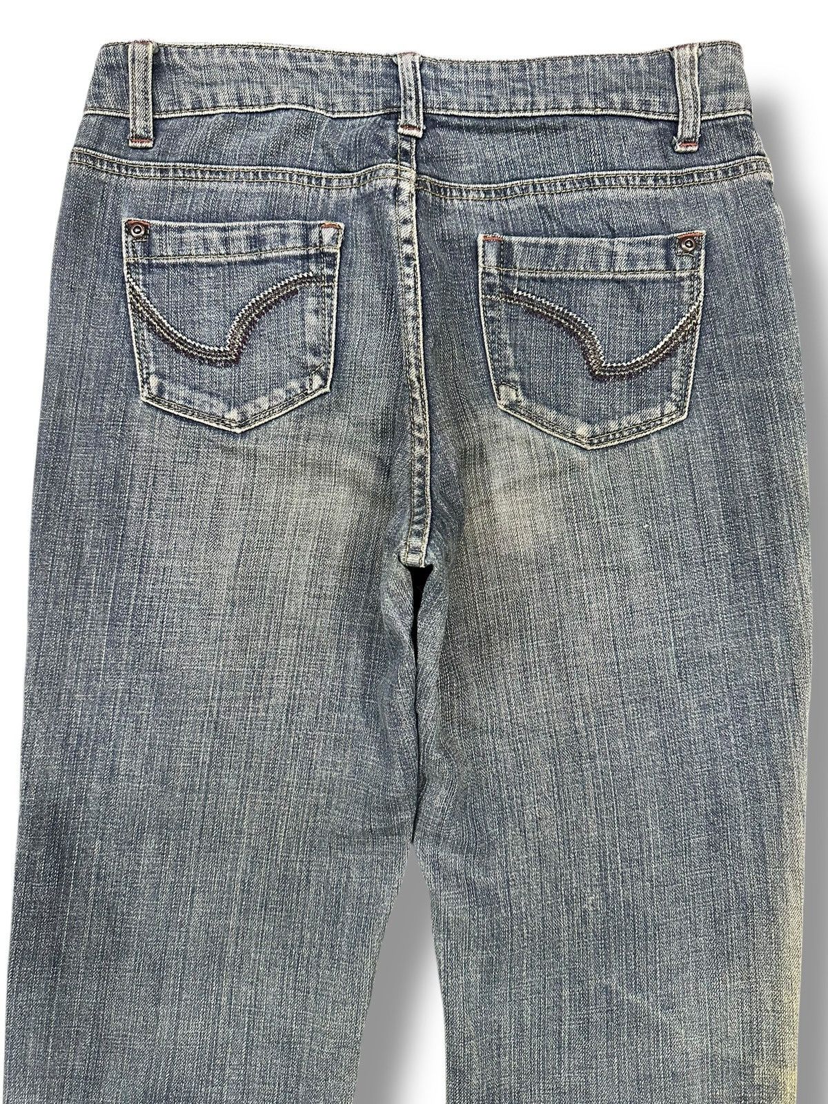 Japanese Brand Vintage Theoria Jeans With Flare Wideleg Style Faded Wash Size US 30 / EU 46 - 5 Thumbnail