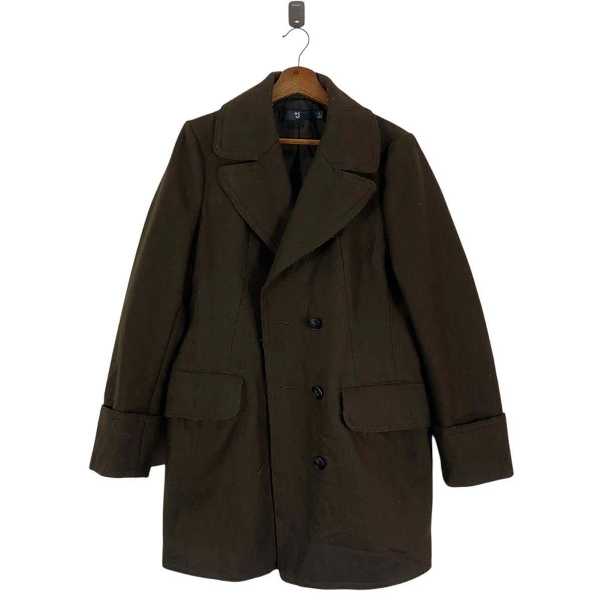 Jil Sander × Uniqlo VINTAGE JILL SANDER X UNIQLO JAPAN WOOL OVERCOAT Size L / US 10 / IT 46 - 3 Thumbnail